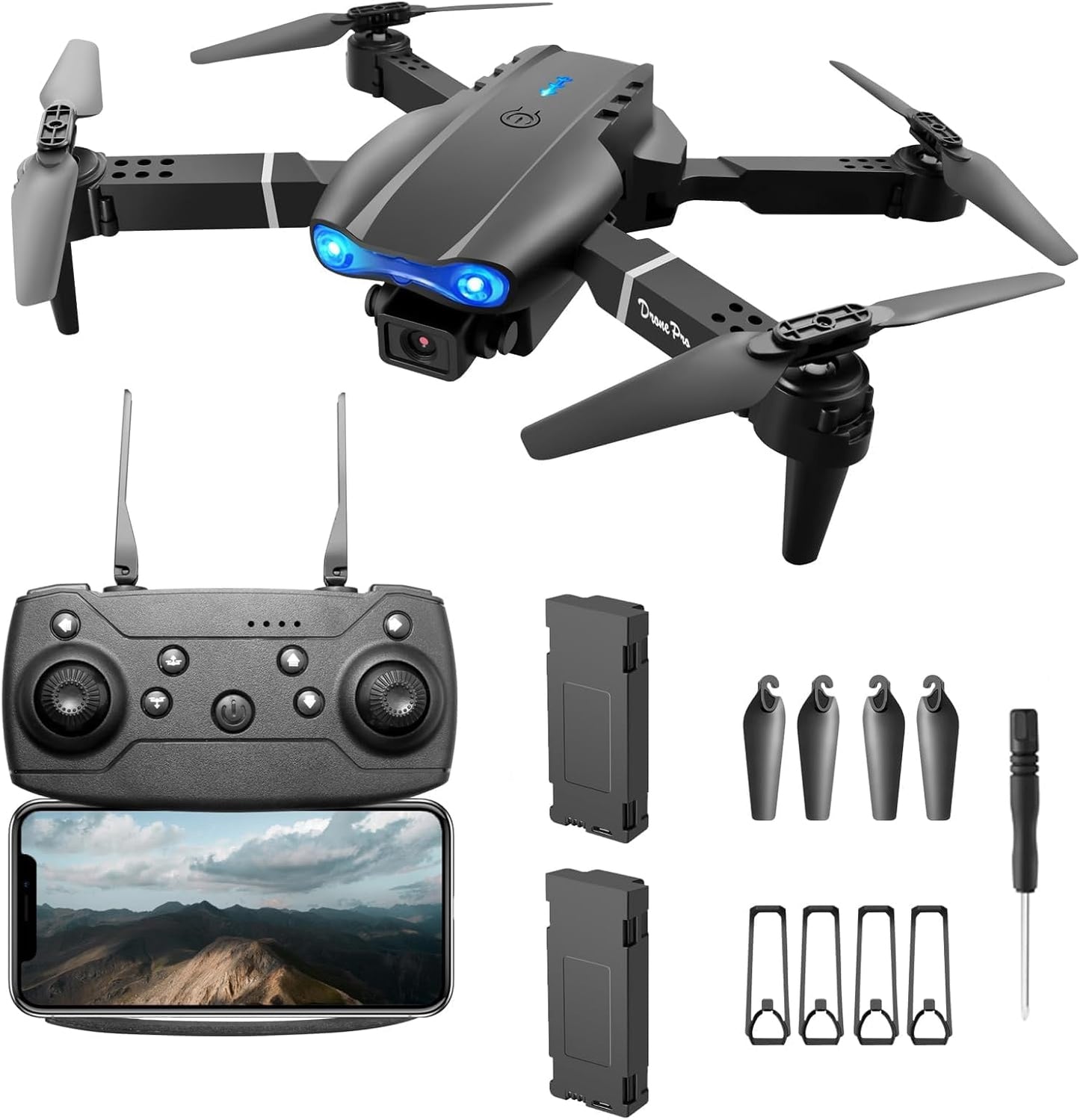 2025 FPV Drone - Dual HD Cameras, Live Video Stream!