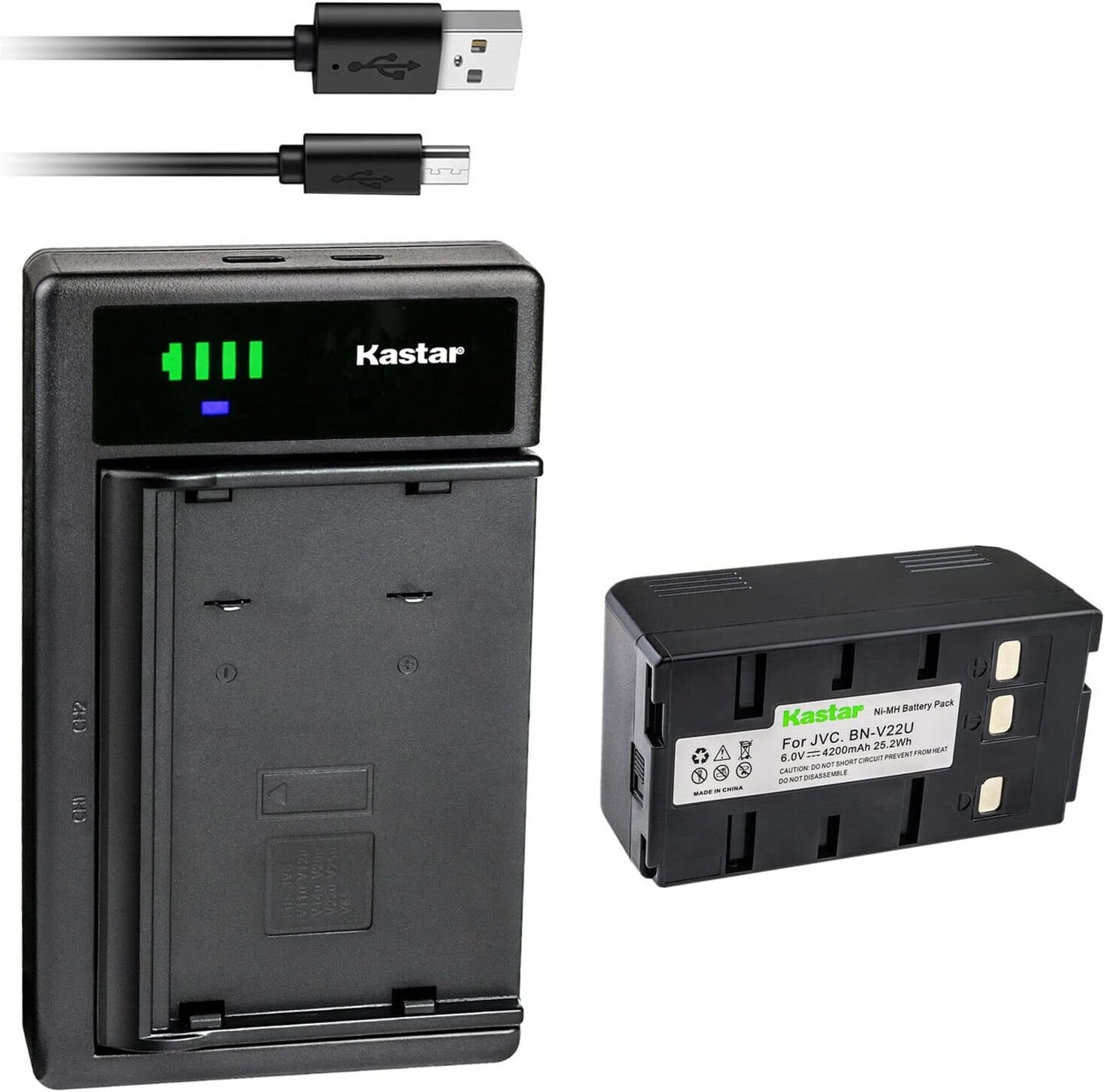 Kastar Battery and Smart USB Charger for Panasonic Devices