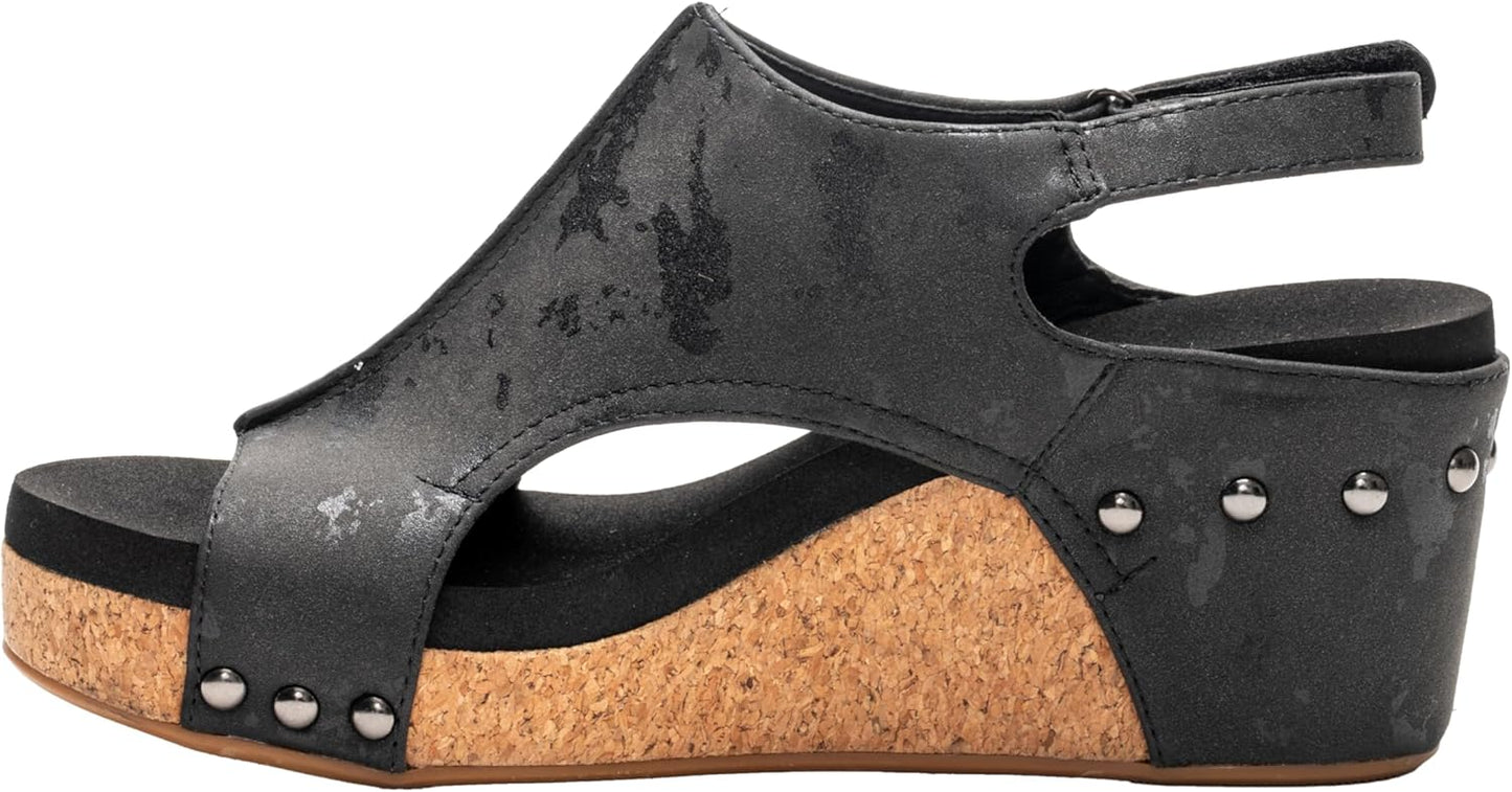 Corkys Footwear Womens Carley Wedges for All Day Comfort