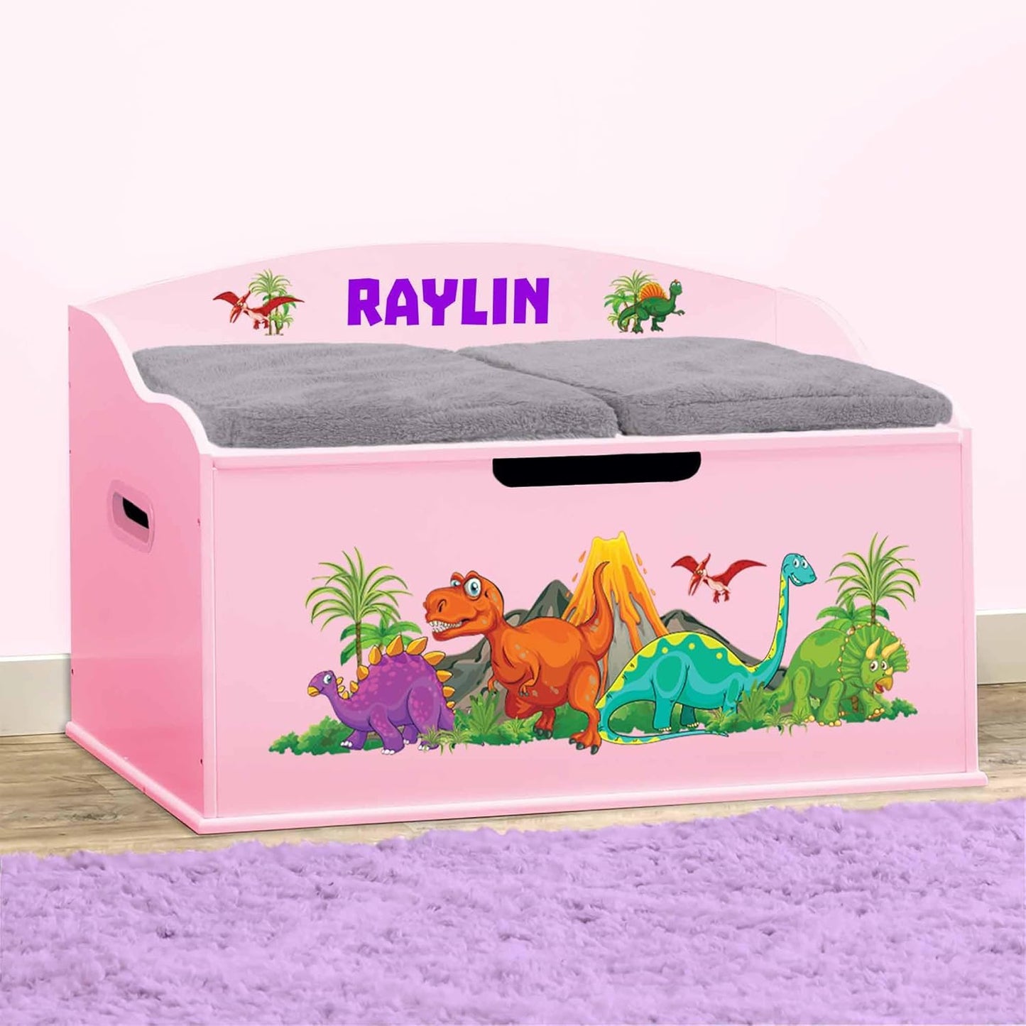 Personalized Creative Wonders Toy Box for Dinosaur Lovers