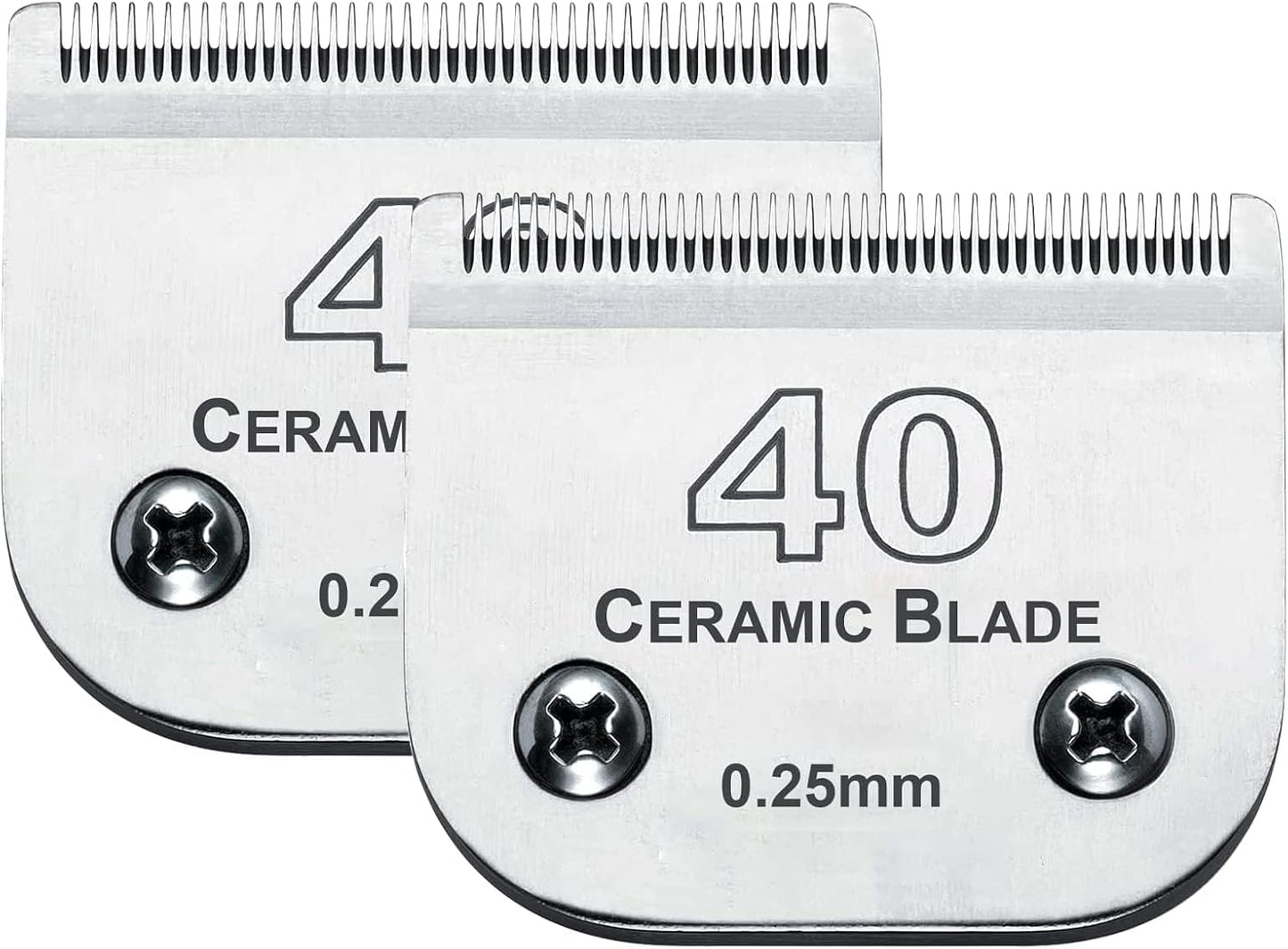 2Pack #40 Dog Grooming Clipper Replacement Blades for Precision