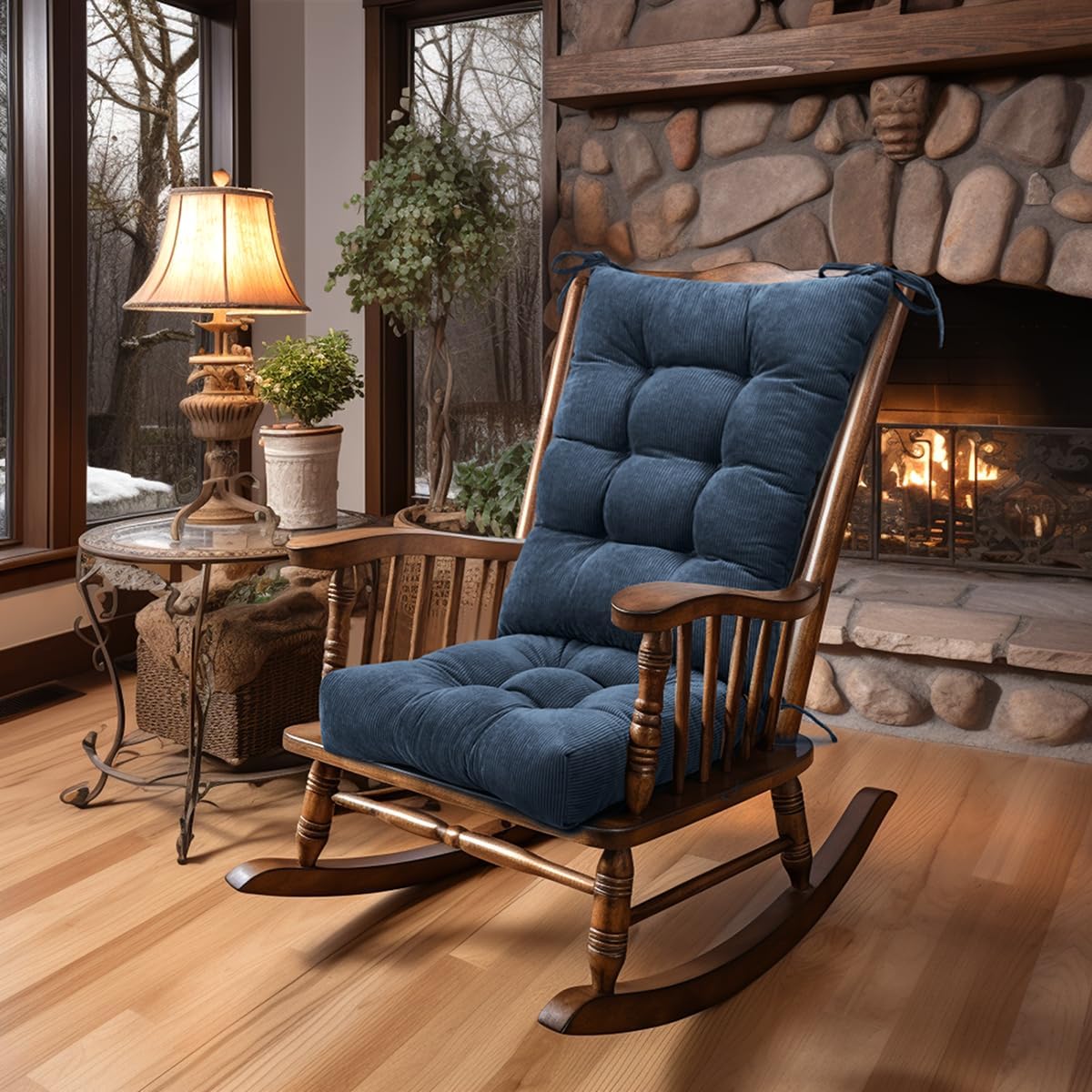 Lokex Rocking Chair Cushion Only - Comfortable Tufted Pads