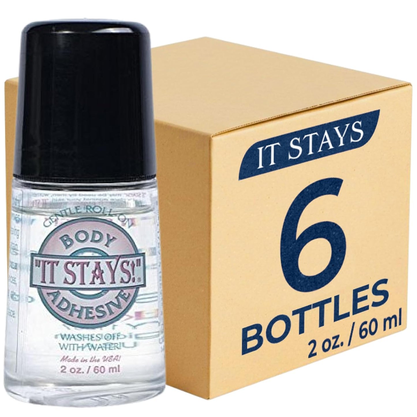 It Stays Roll On Body Adhesive Applicator for Secure Hold