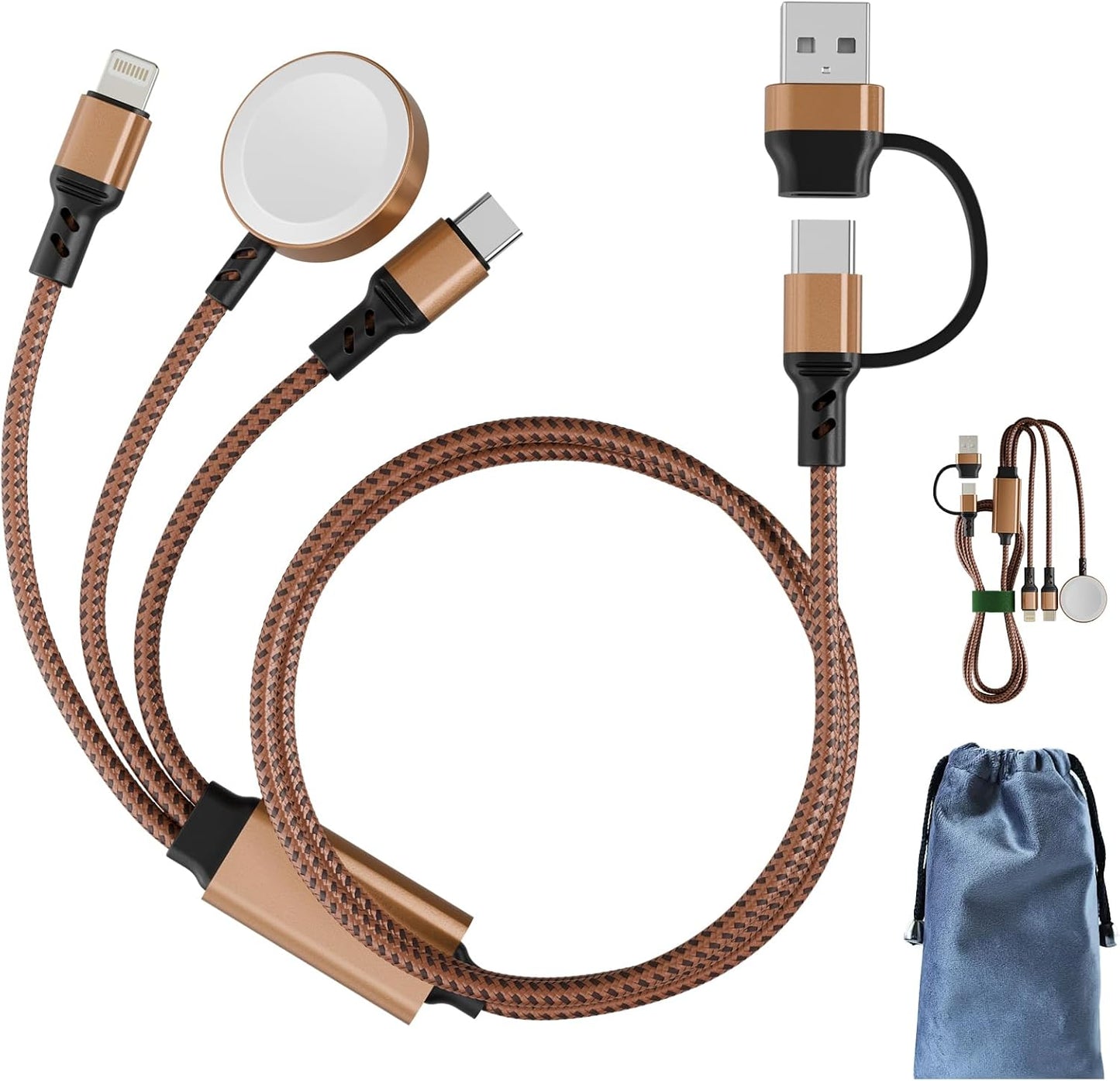 Fast Charge Apple Watch & iPhone with Multi Cable!
