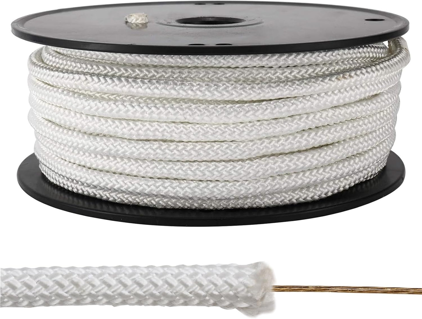 Artilife Flag Pole Rope 100 ft - Durable 5/16 Braided Line