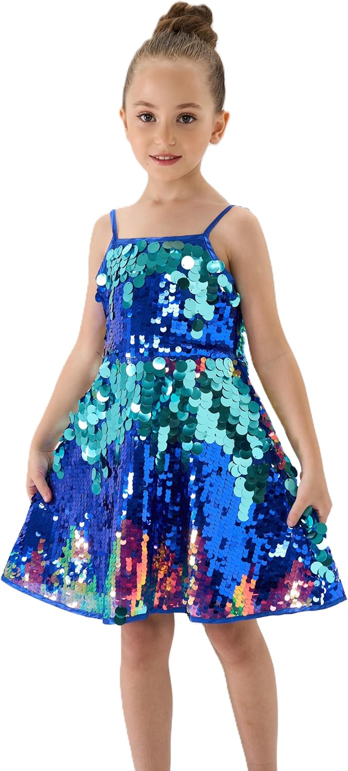 2Bunnies Girl Toddler Ombre Pastel Gradient Sequin Dress