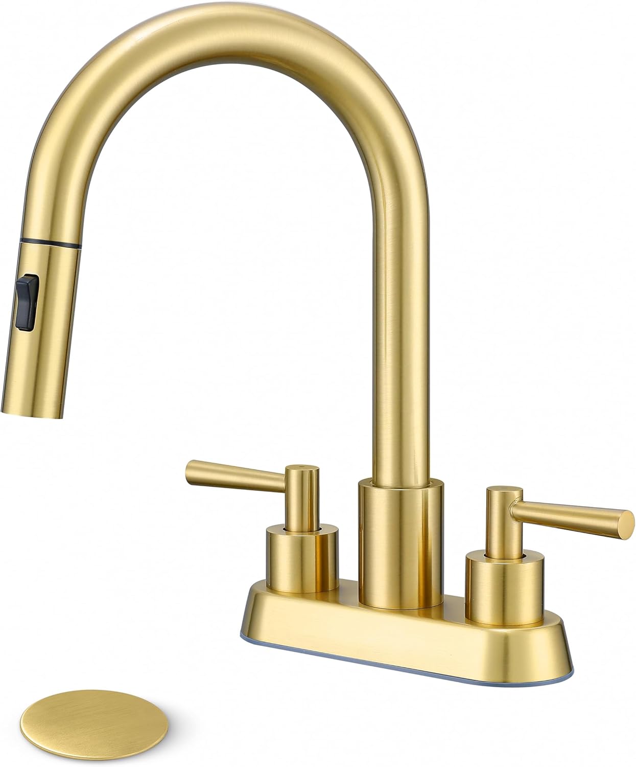Bathroom Faucet with Pull Out Sprayer for Modern Sinks
