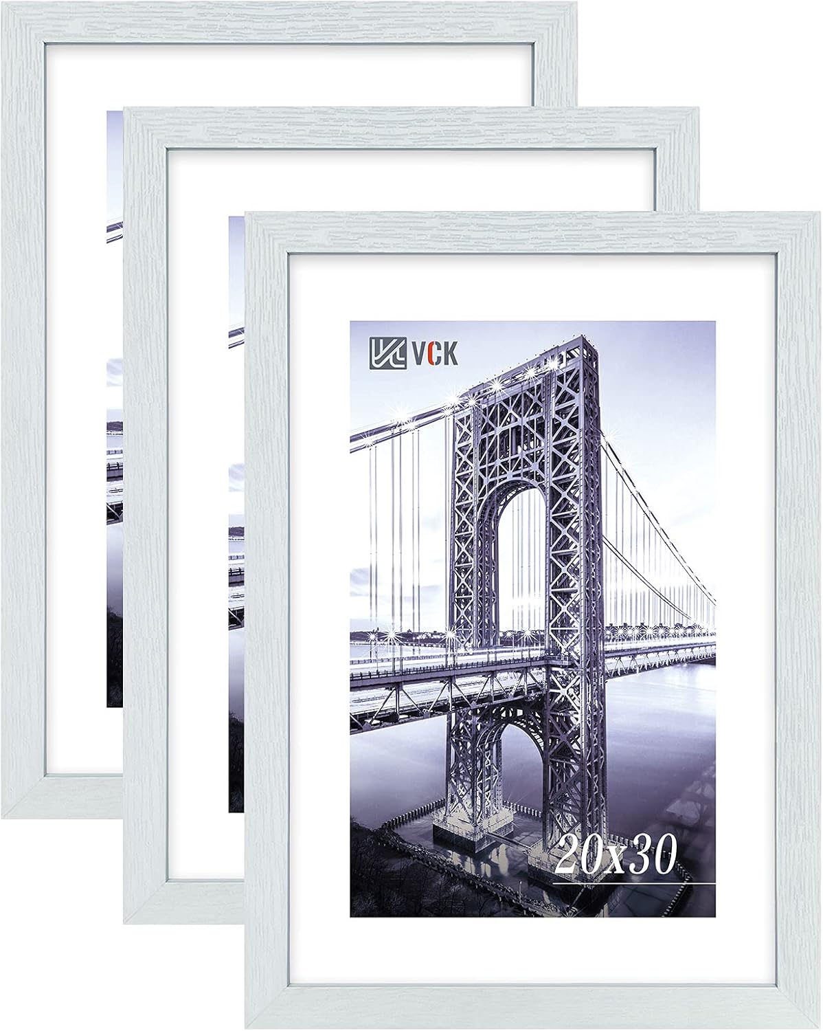 VCK Poster Frames 20x30 White 3 Pack for Art and Photos