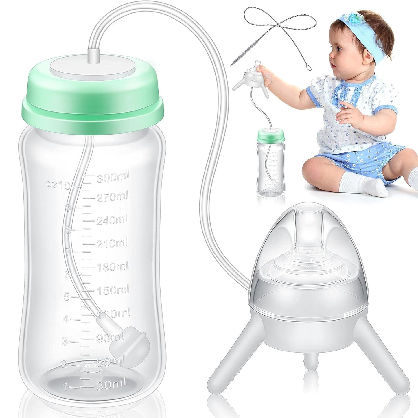 Hands-Free Self Feeding Baby Bottle - Leak-proof!