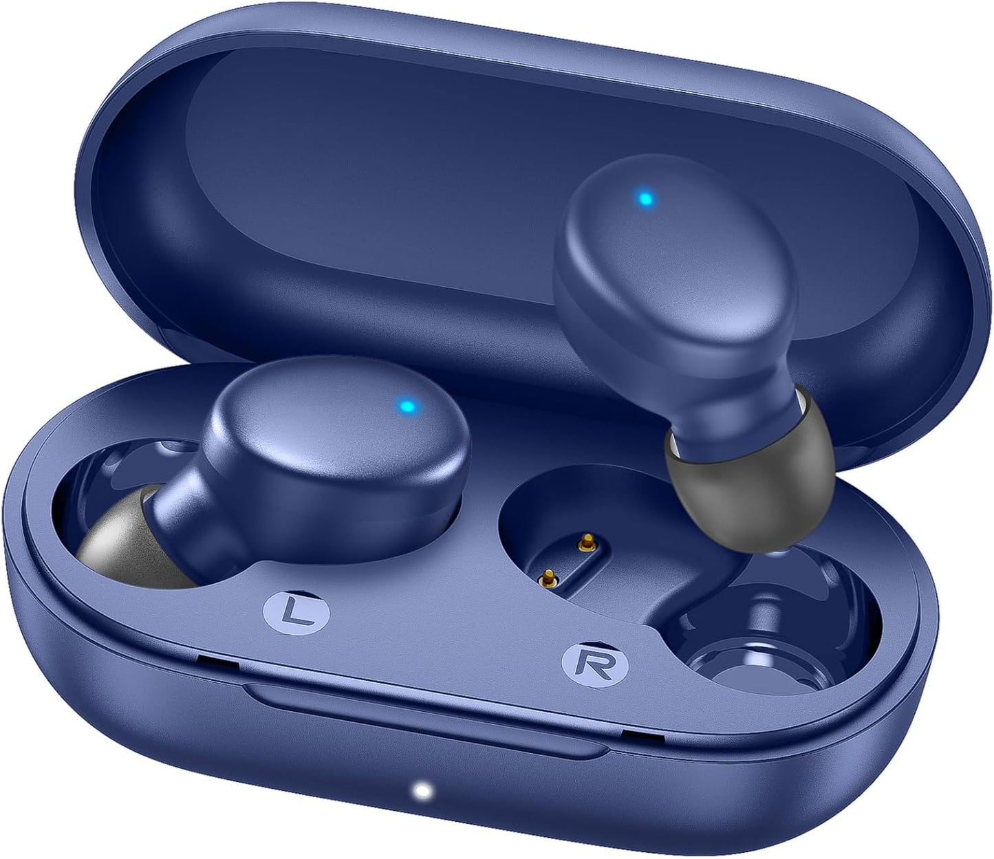 Lightweight MOZOTER S8 Earbuds: 60Hrs Playtime, Deep Bass