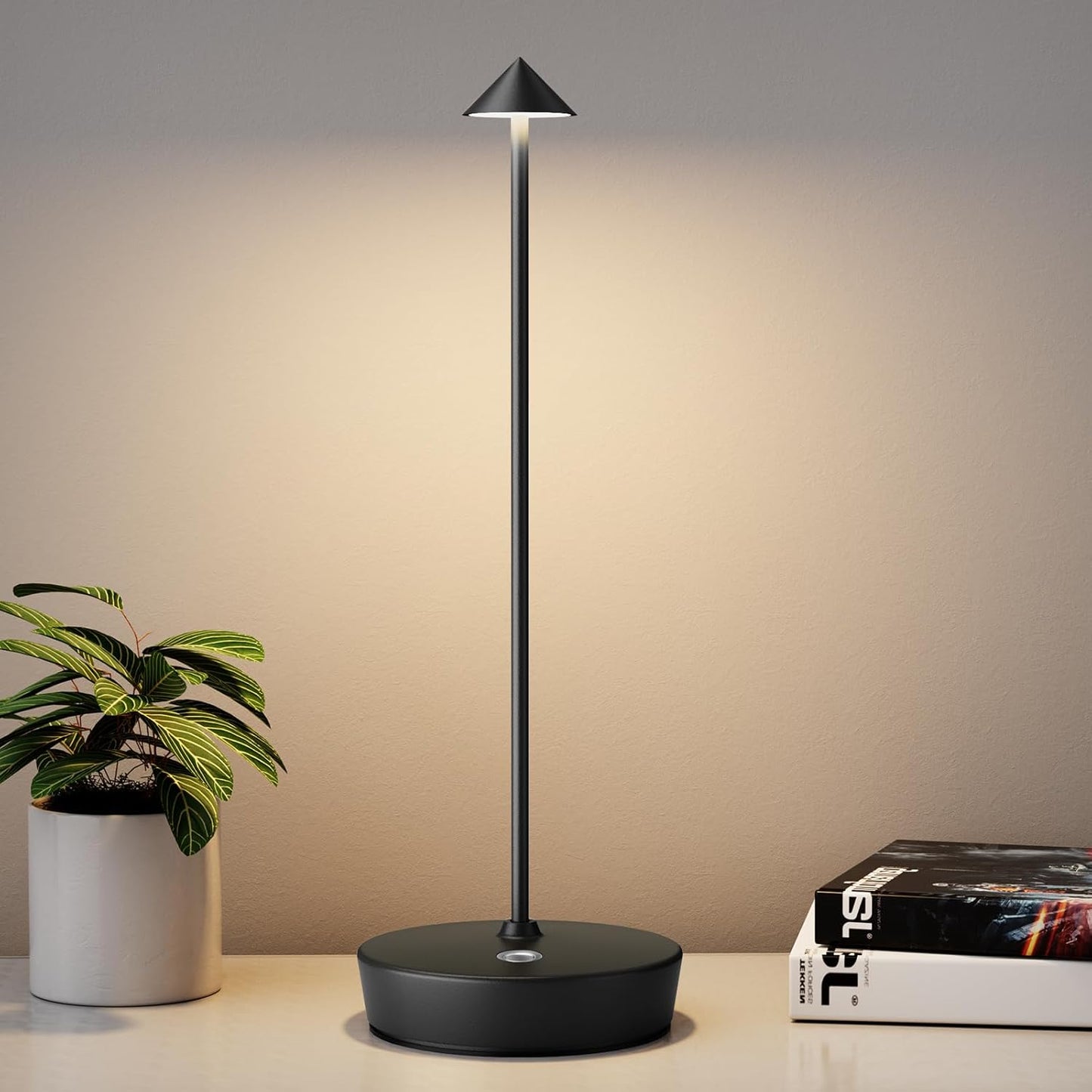 Rechargeable Cordless Table Lamp with 6000mAh Battery Power