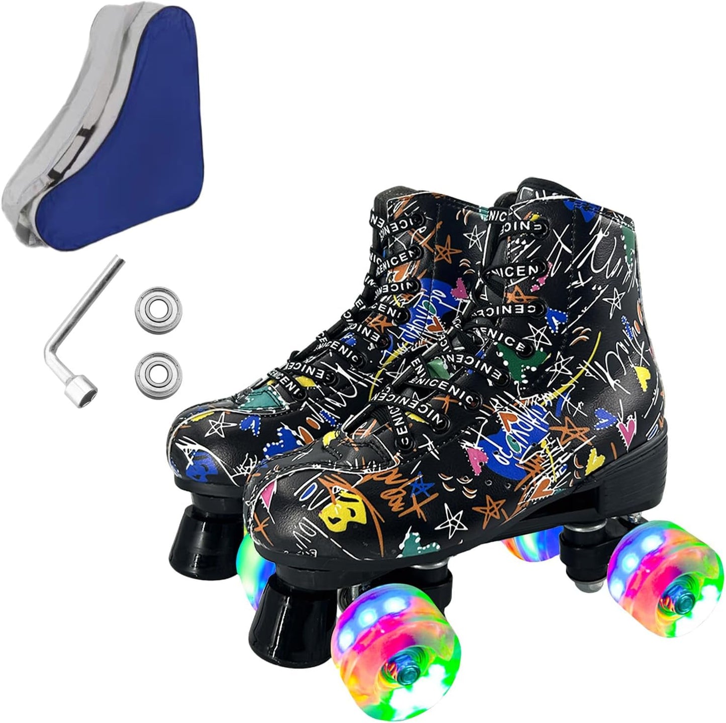 Roller Skates for Men and Women - Classic Double-Row Design