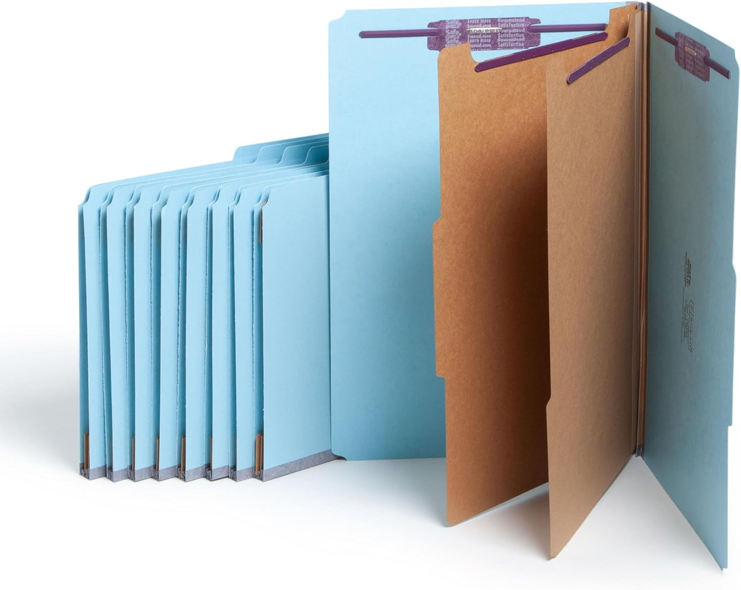 Smead Pressboard Legal Size File Folders with SafeSHIELD Fasteners