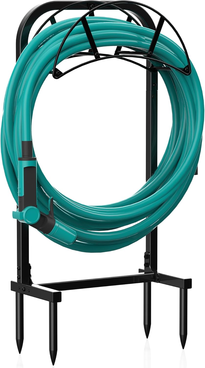 Meykwod Heavy Duty Garden Hose Holder for 150ft Water Hose