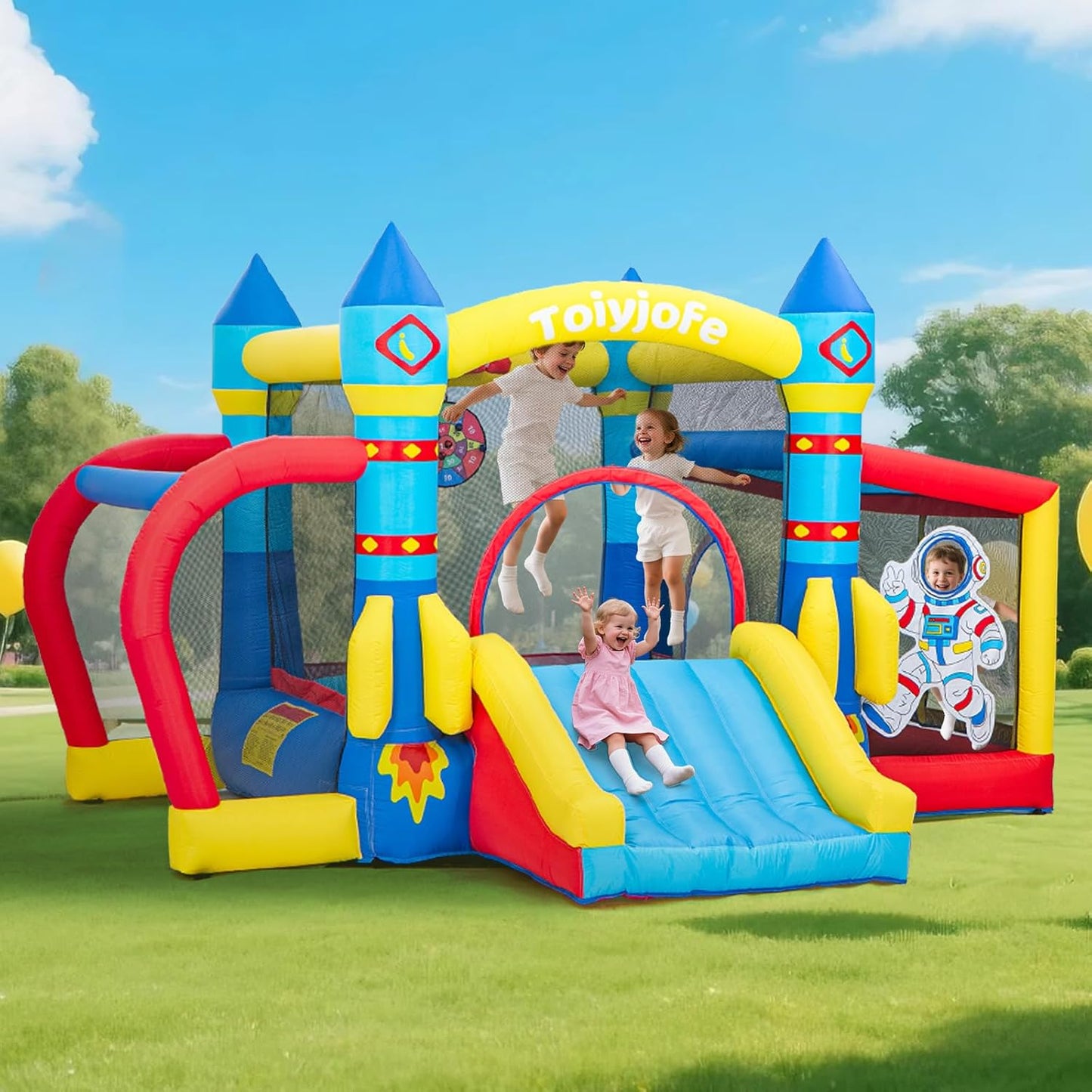 TOIYJOFE Space Adventure Bounce House for Kids Fun