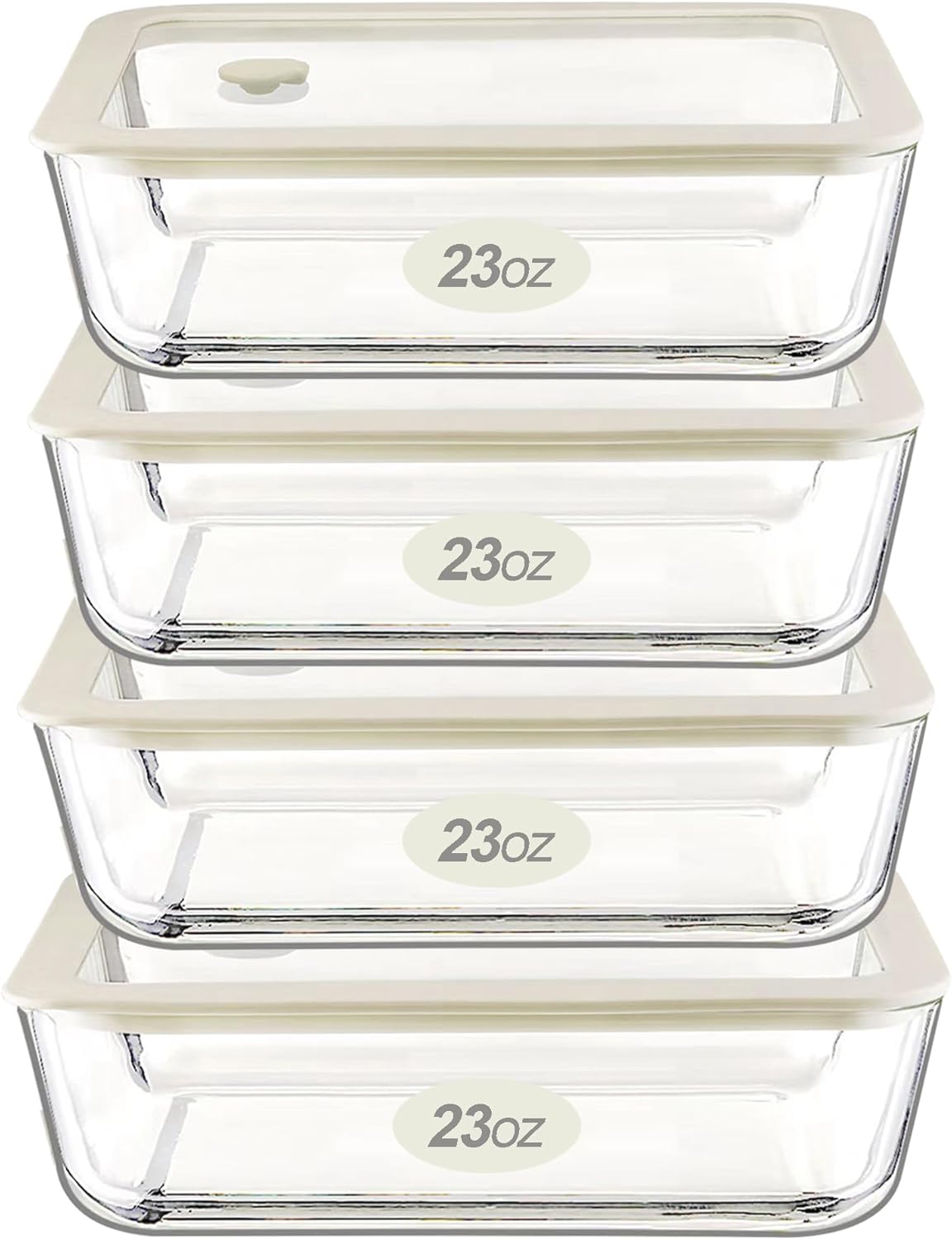 Urban Green Glass Food Container Set - Airtight & LeakProof