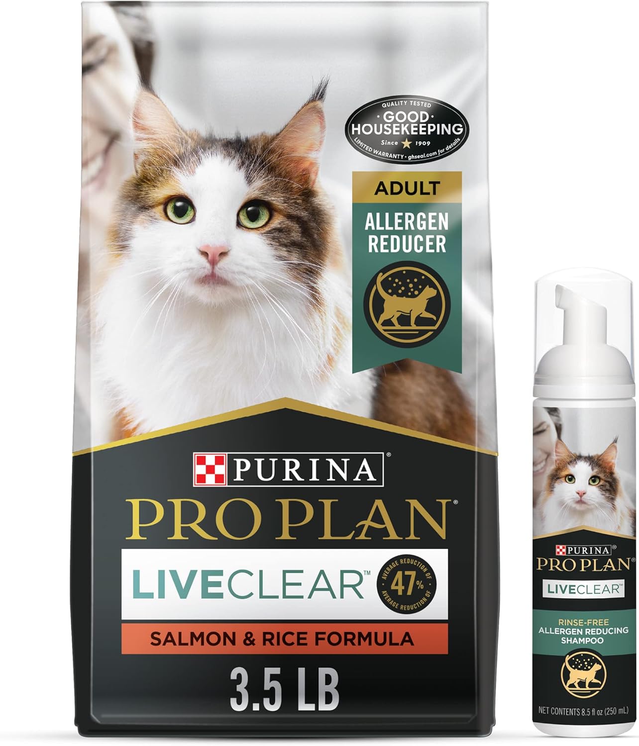 Purina Pro Plan LiveClear Salmon & Rice Cat Food Bundle Pack
