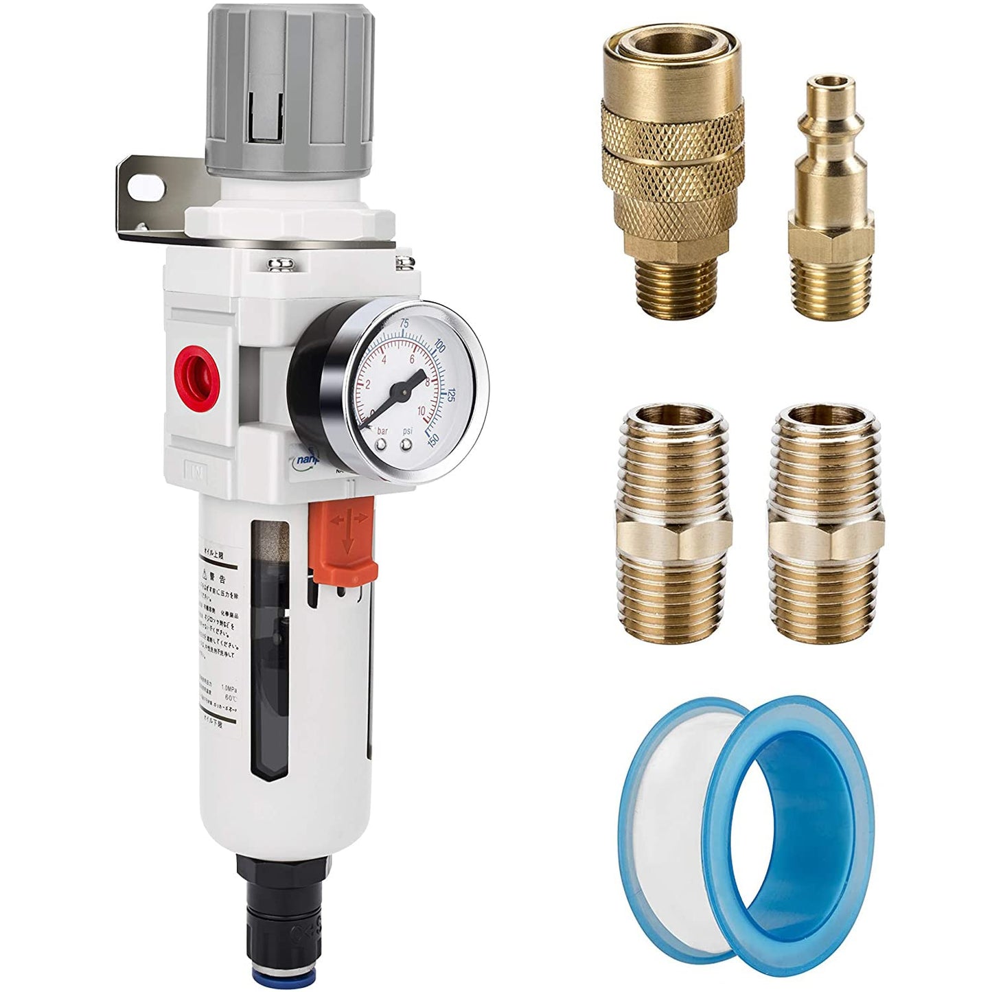 NANPU 3/8in NPT Compressed Air Filter Regulator Combo Review