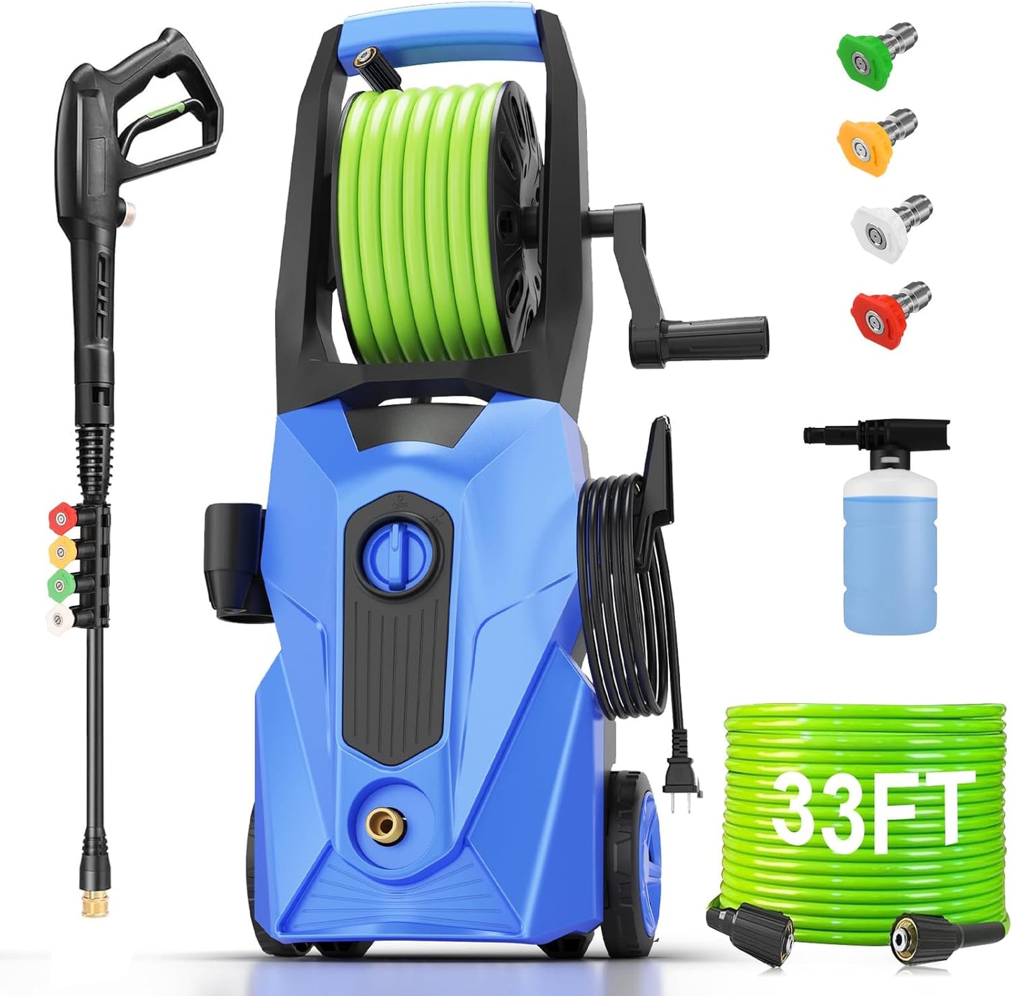 Electric Pressure Washer 5000 PSI for Home and Car Cleaning