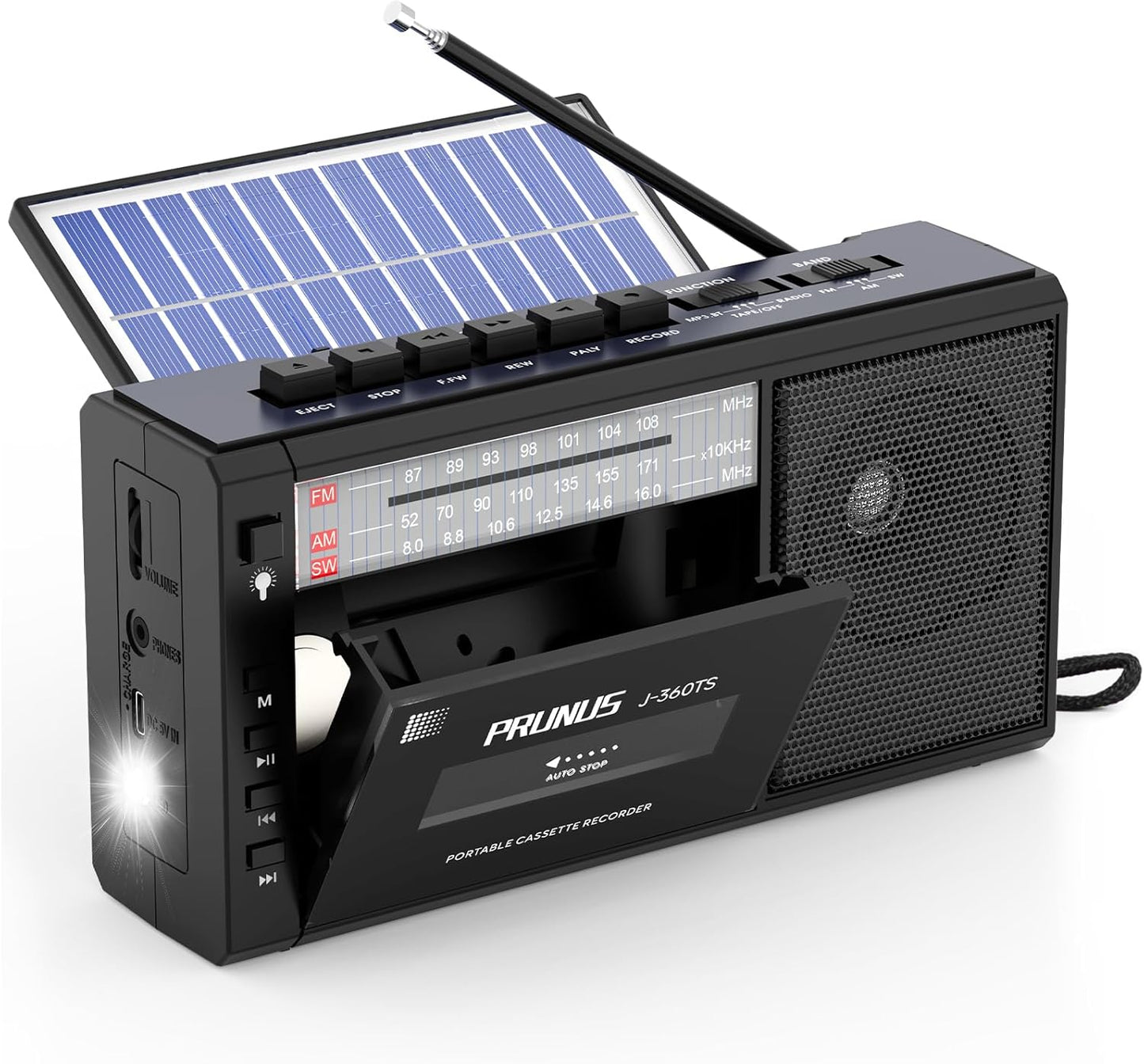 PRUNUS J-360 Cassette Tape Player Boombox for Music Lovers