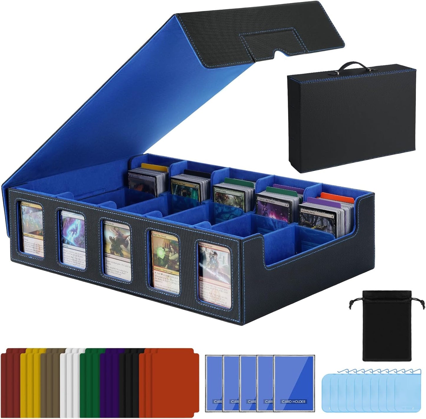 Trading Card Storage Box with Handle for 4000+ Cards
