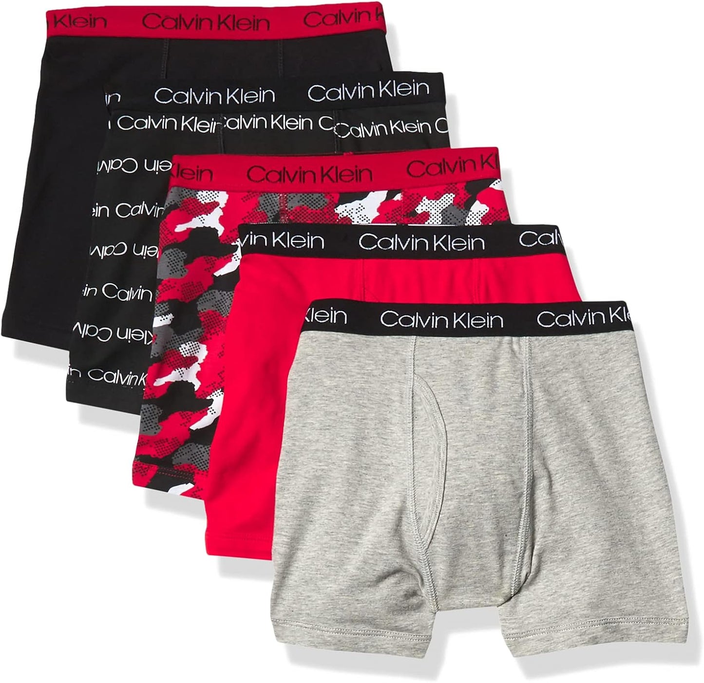 Calvin Klein Boys' Modern Cotton Boxer Briefs for Comfort