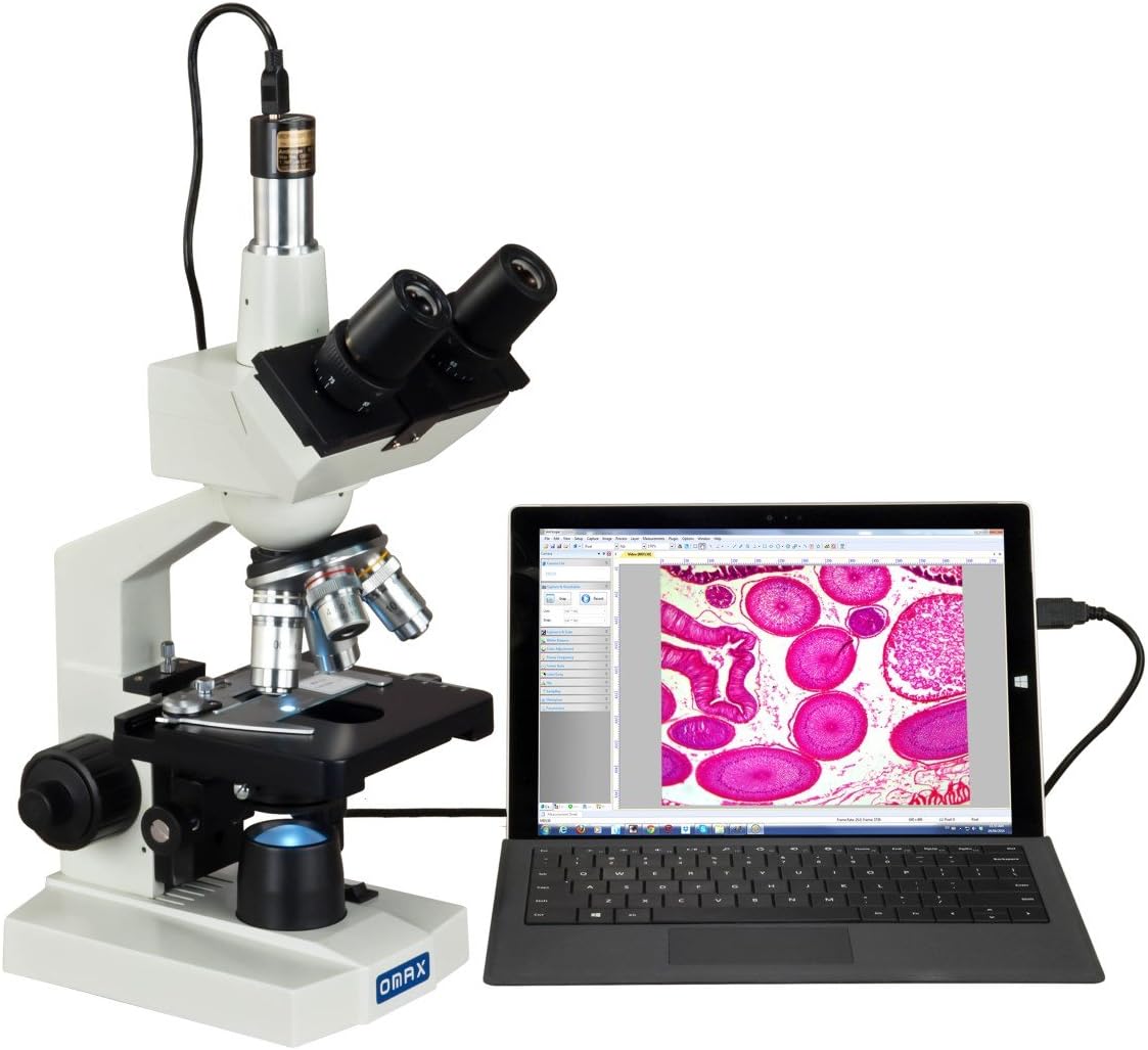 OMAX 40X-2000X Lab Trinocular Compound LED Microscope Review
