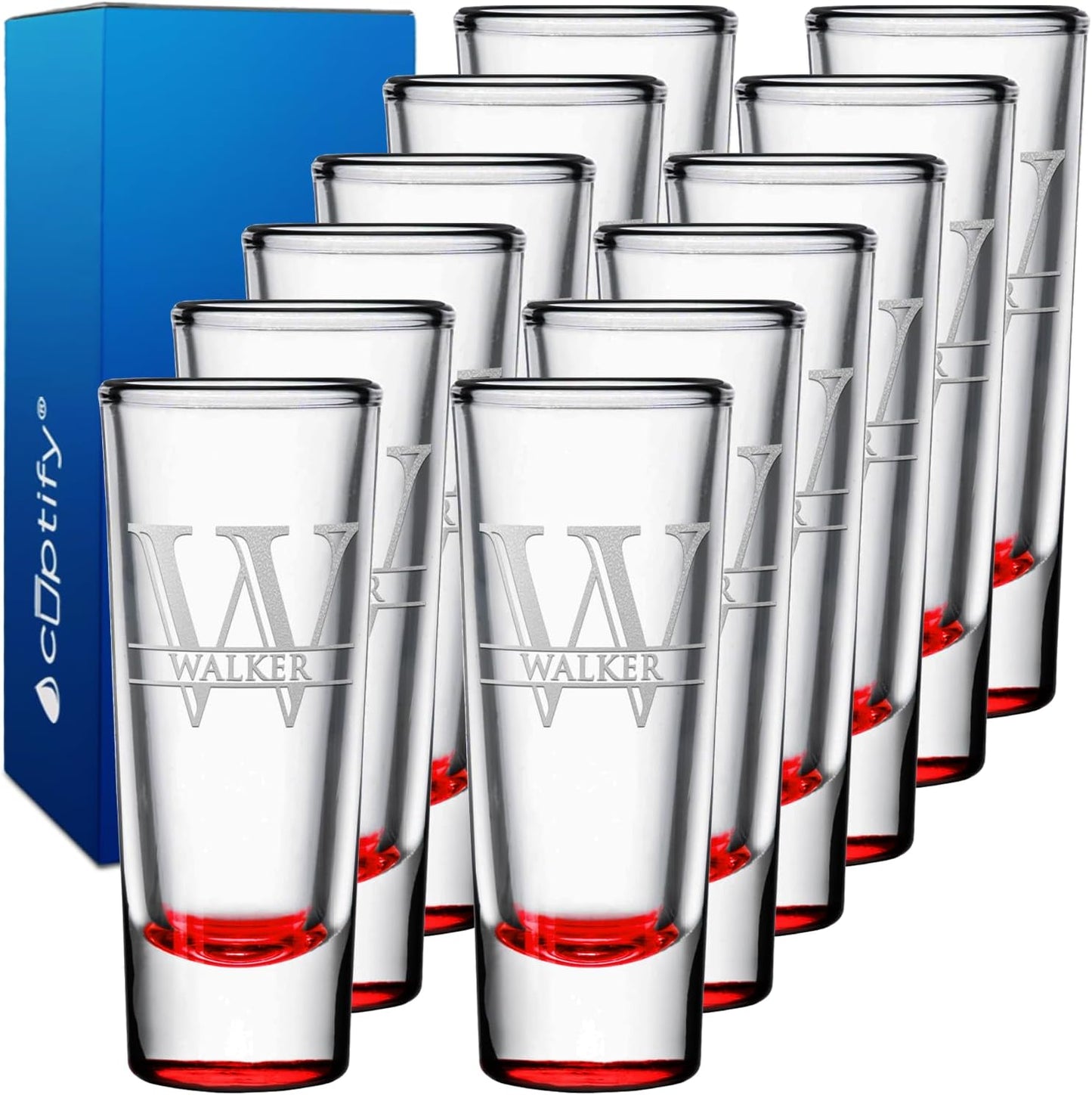 Personalized Shot Glasses Set of 12 for Unique Celebrations