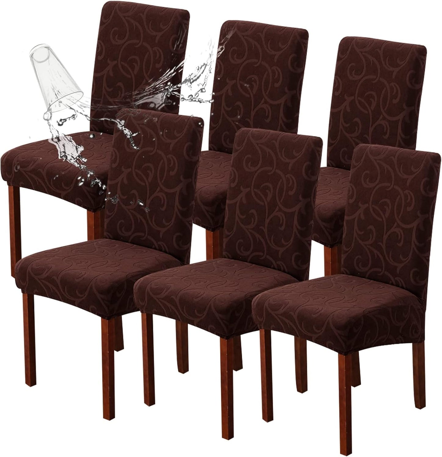 Genina Waterproof Dining Room Chair Covers for Stylish Protection