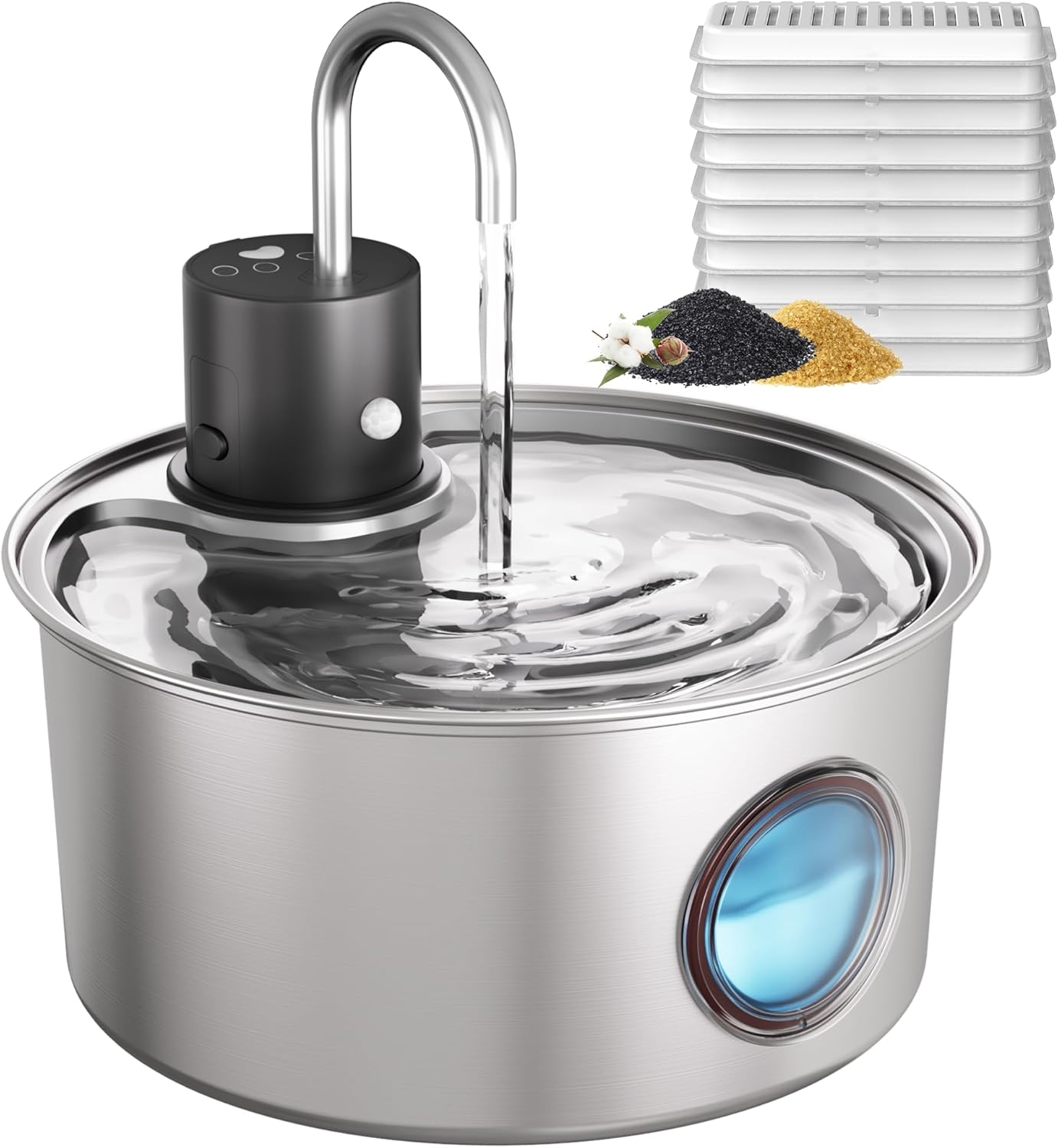 Wireless Cat Water Fountain with Smart Features and Filters