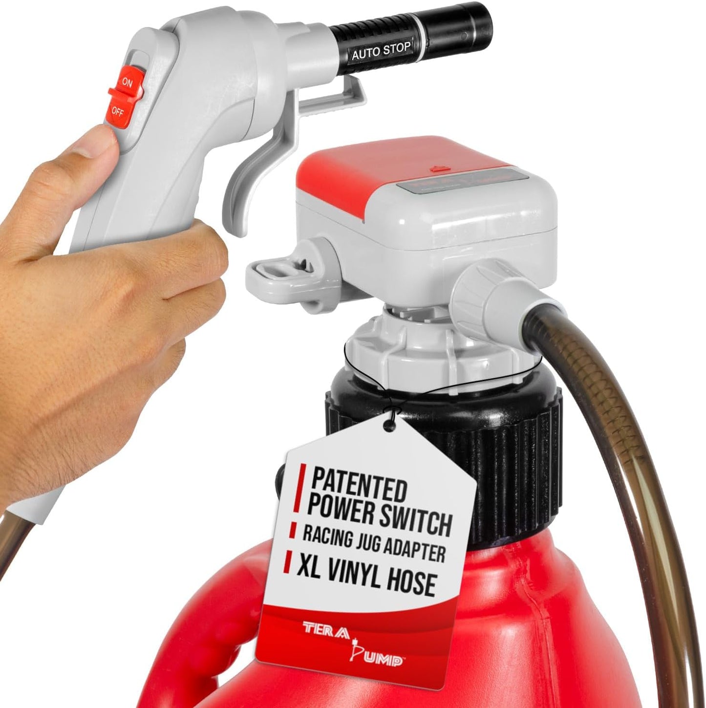 TERA PUMP Next Gen Auto Stop Fuel Pump with 4.25-ft Hose