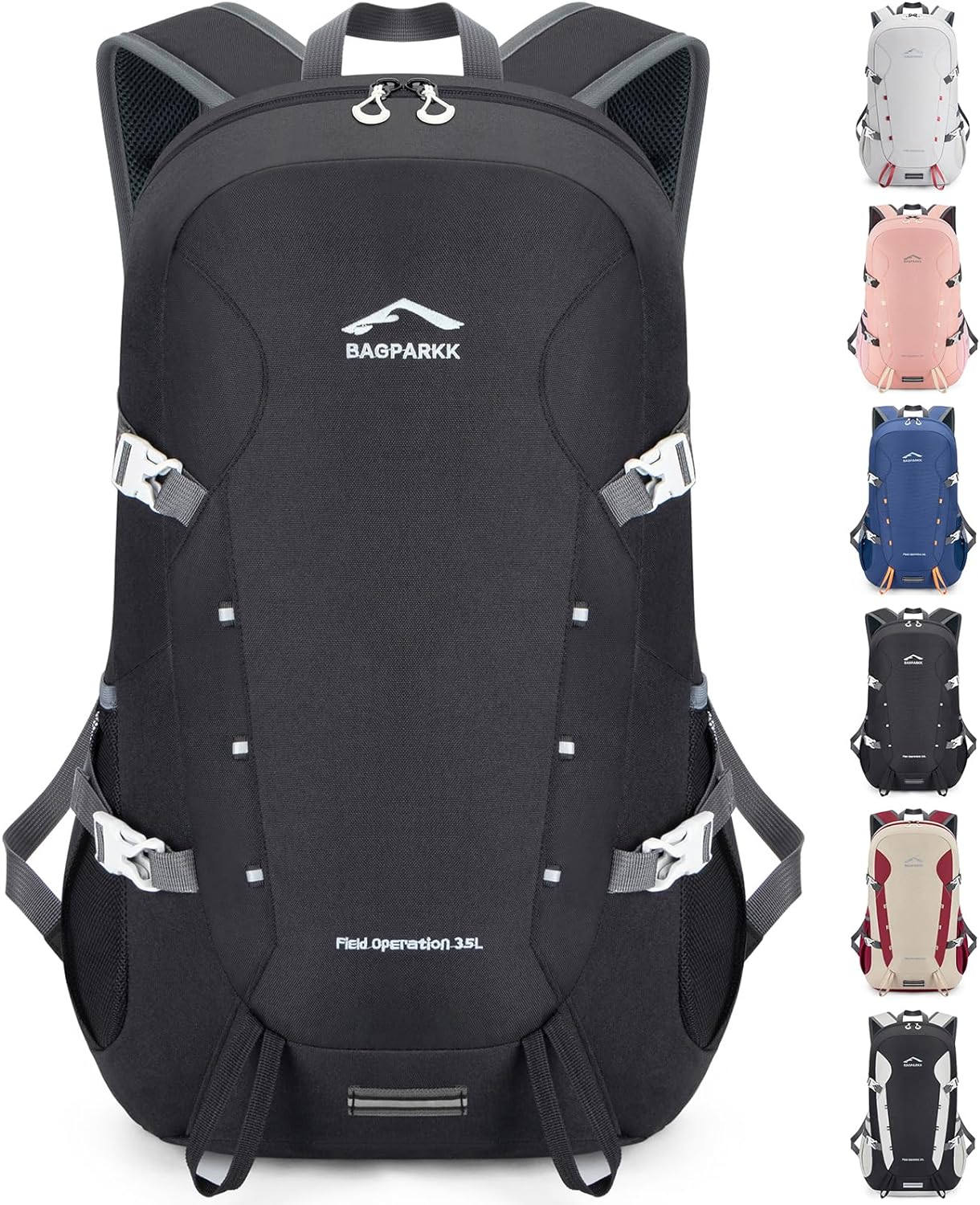 BAGPARKK 35L Lightweight Hiking Backpack - Water Resistant & Foldable