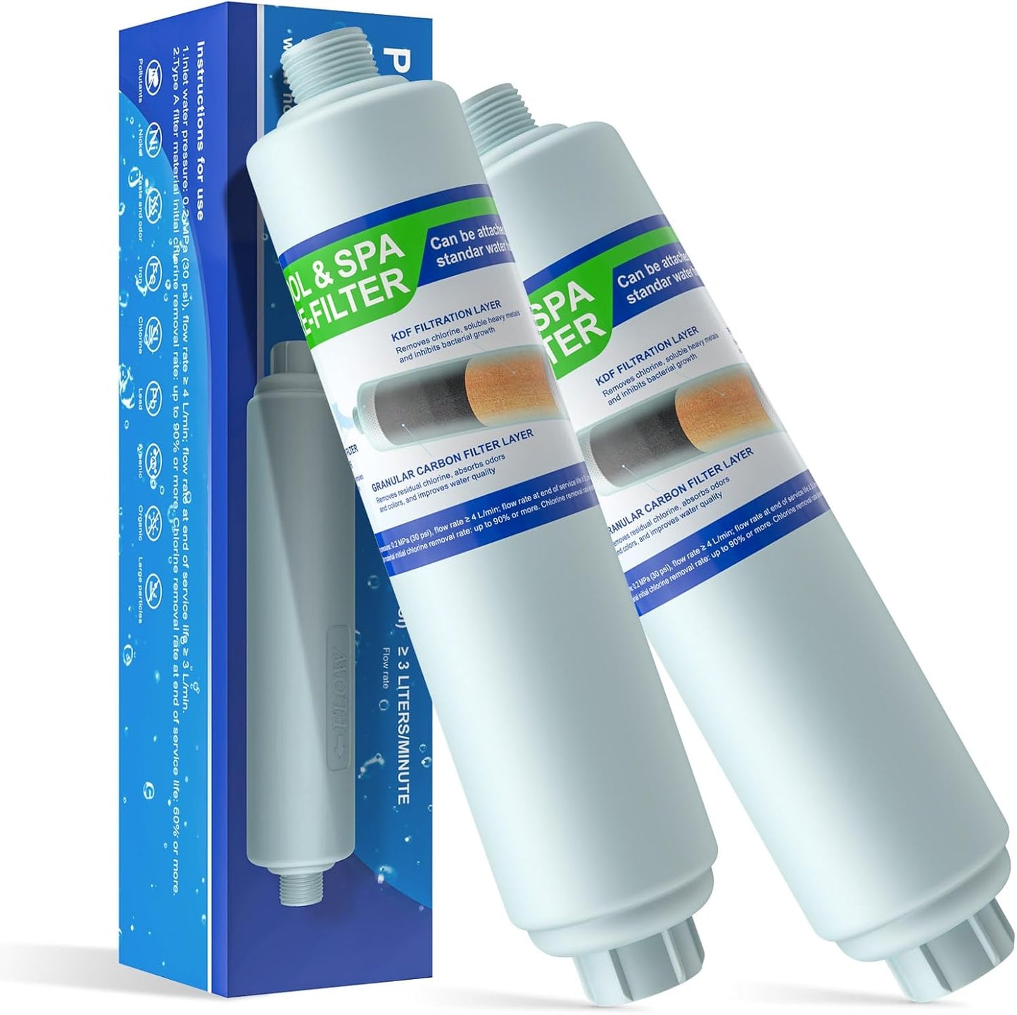 Garden Hose Filter for Hot Tub, Pool, and Spa Water Quality