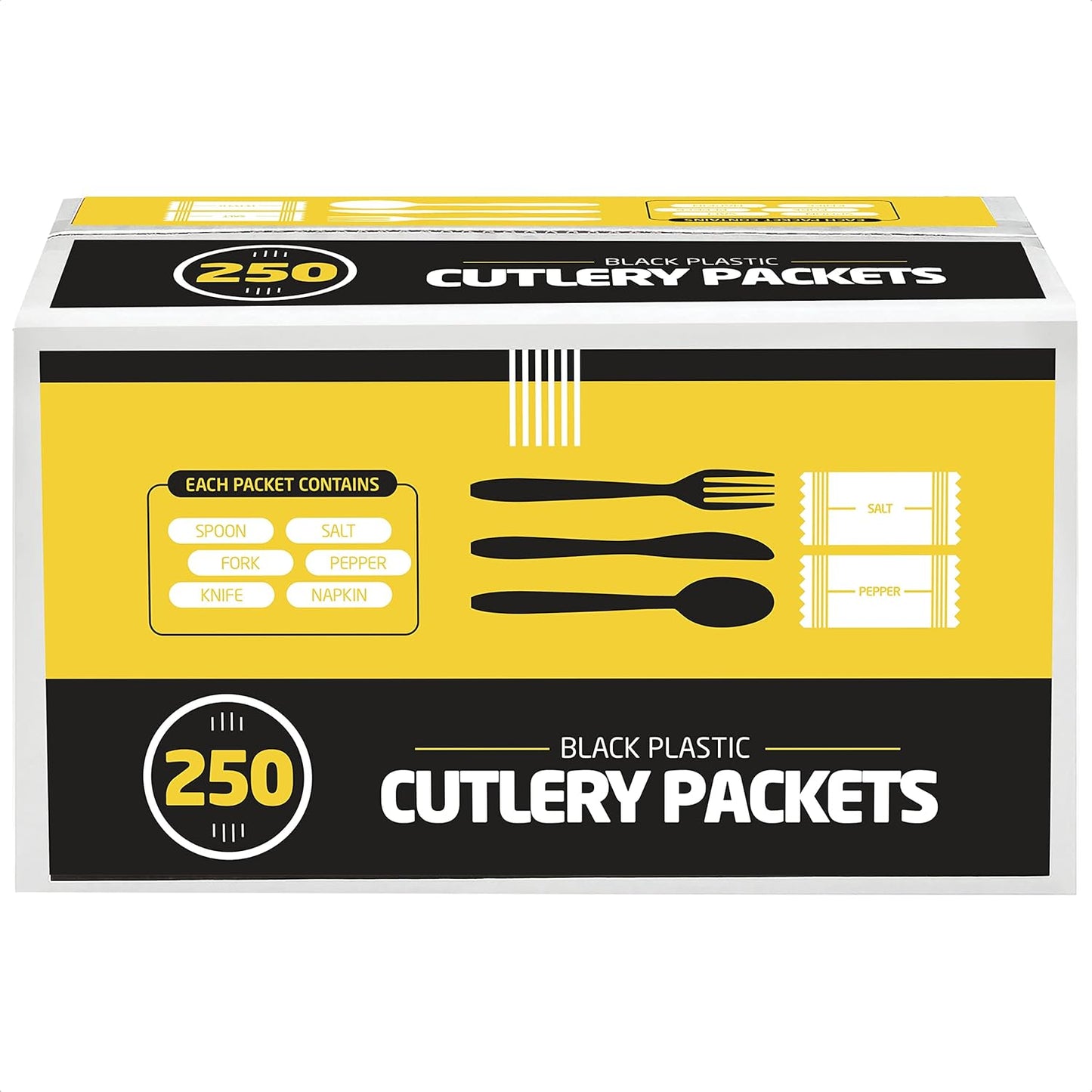250 Disposable Cutlery Packets for Hassle-Free Dining Experience