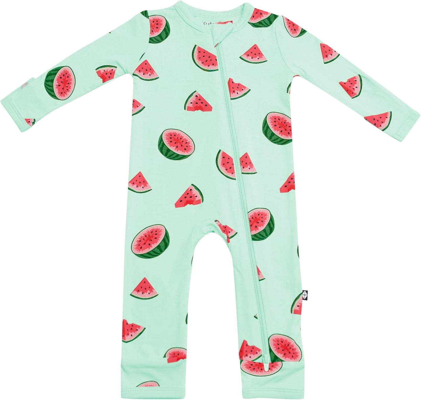 KYTE BABY Unisex Bamboo Zippered Rompers for Infants 0-24 Months