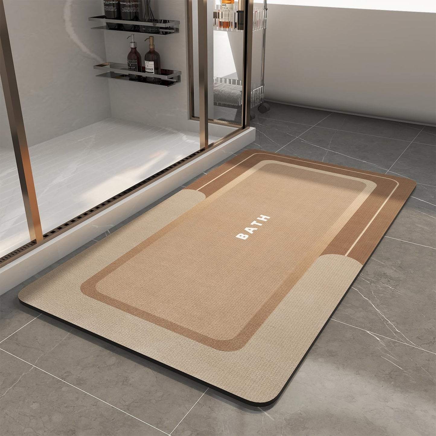 Super Absorbent Non Slip Bath Mat for Quick Drying Comfort