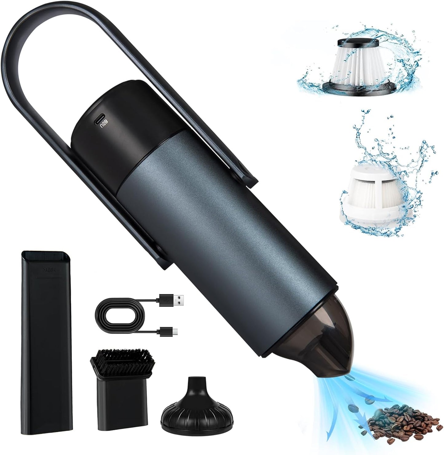 Verazon 2-in-1 Car Vacuum: Powerful & Portable!