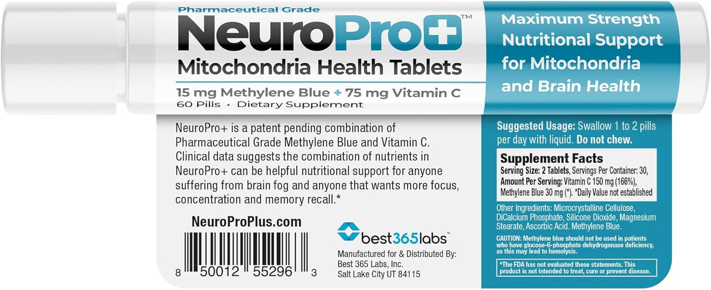 NeuroPro+ Methylene Blue and C Complex for Mental Clarity