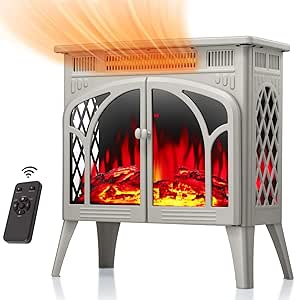R.W.FLAME Electric Fireplace Heater 25in with Remote Control