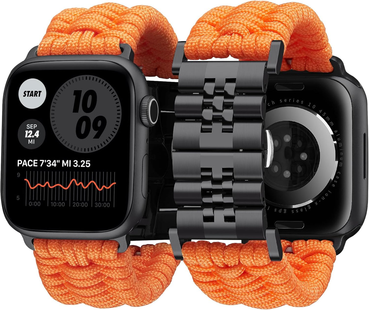 BINLUN Braided Paracord Apple Watch Band for Men and Women