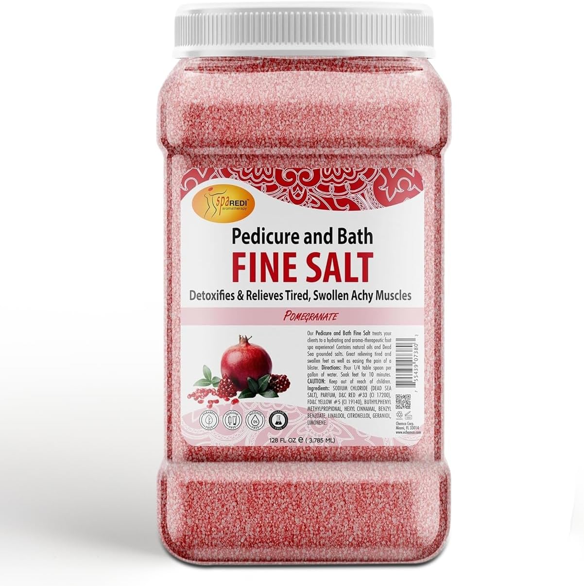 Detox Foot Soak Pedicure Bath Salt with Pomegranate and Oils
