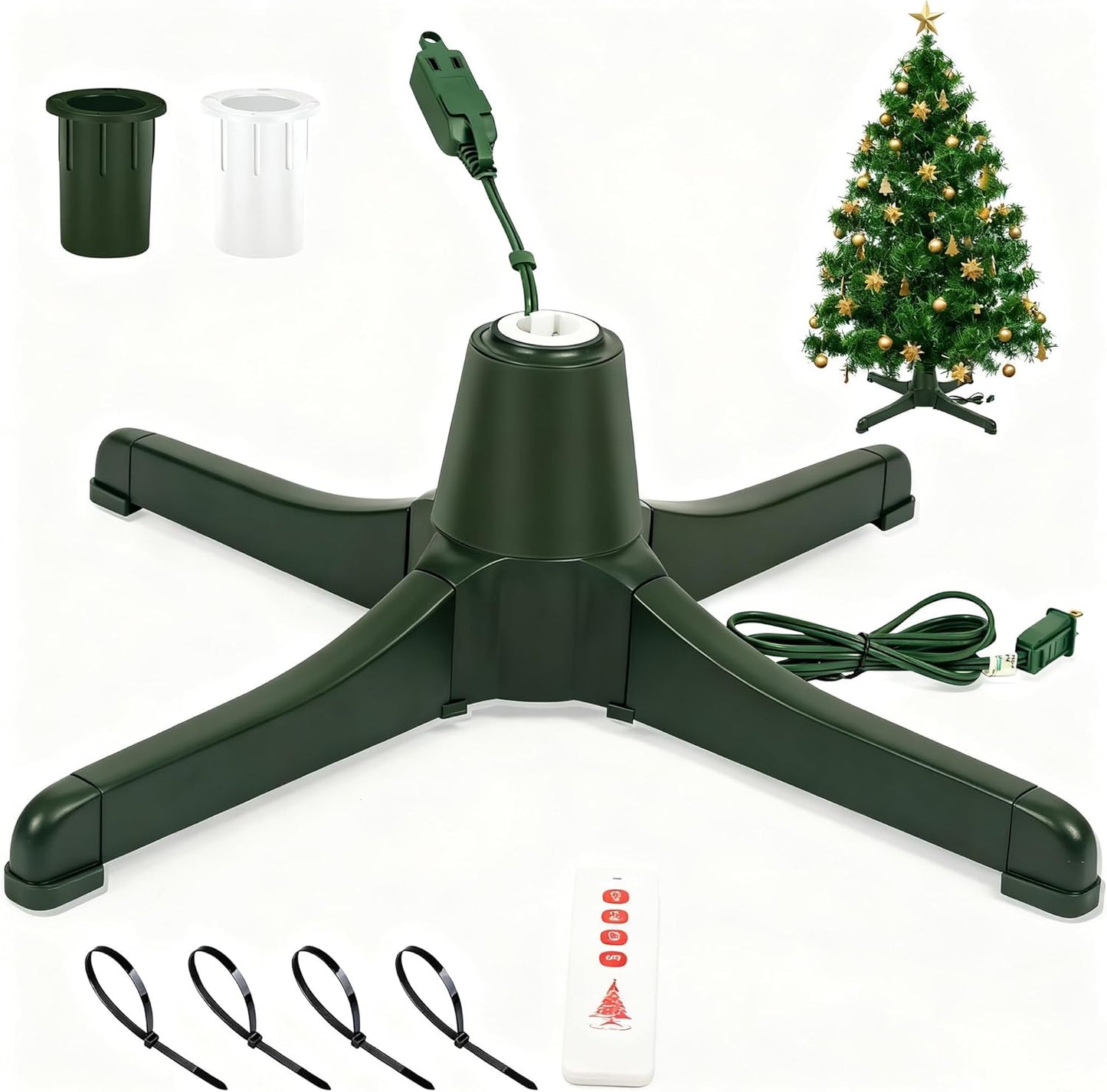 Rotating Christmas Tree Stand with Remote Control for 7.5FT Trees