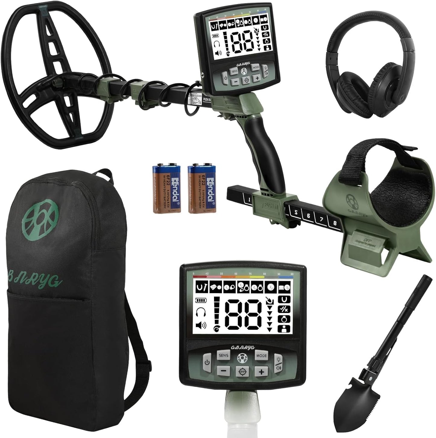 Professional Metal Detector for Adults with 12in Waterproof Coil