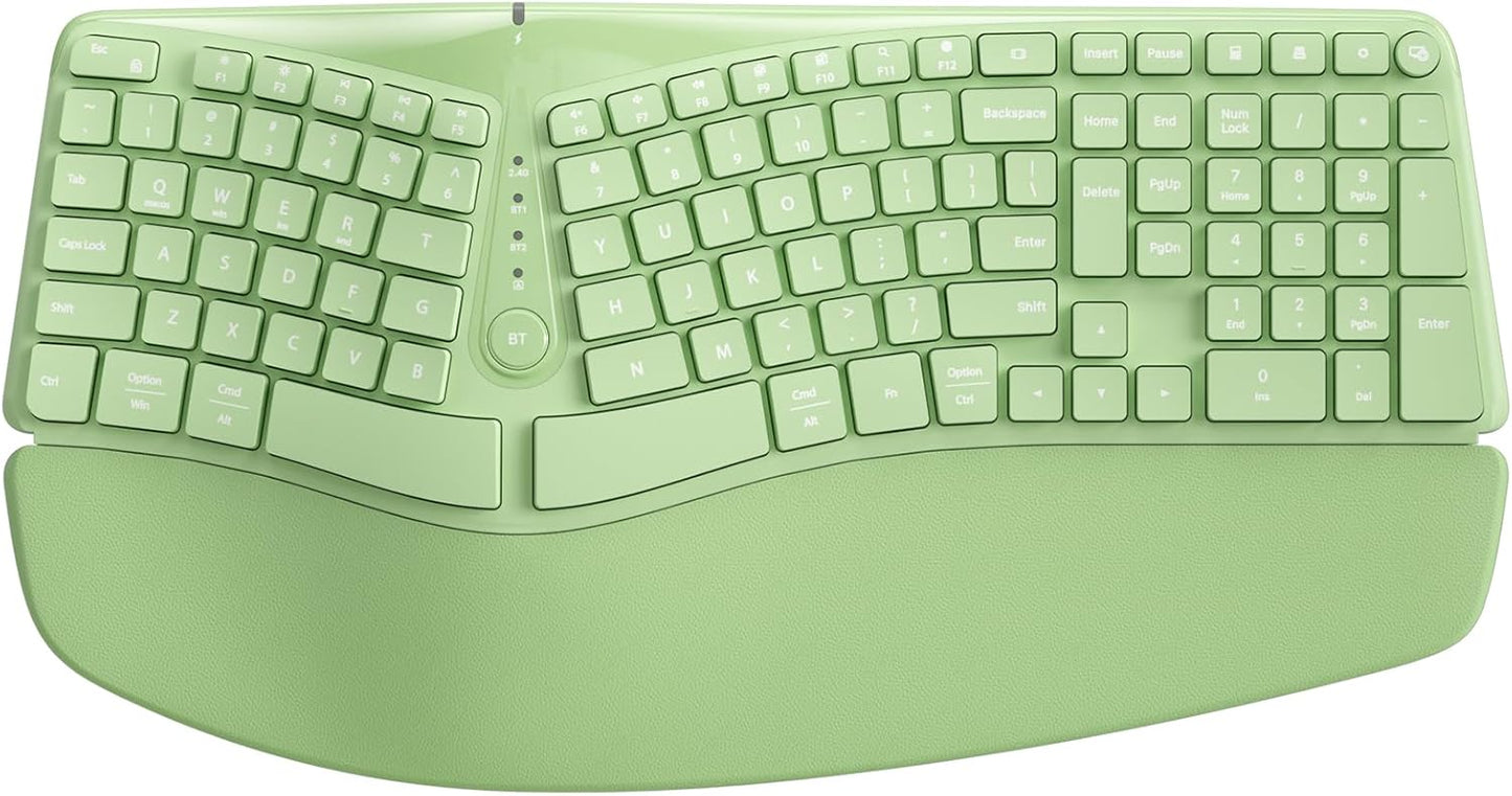 TISHLED Bow Split Ergonomic Keyboard for Natural Typing