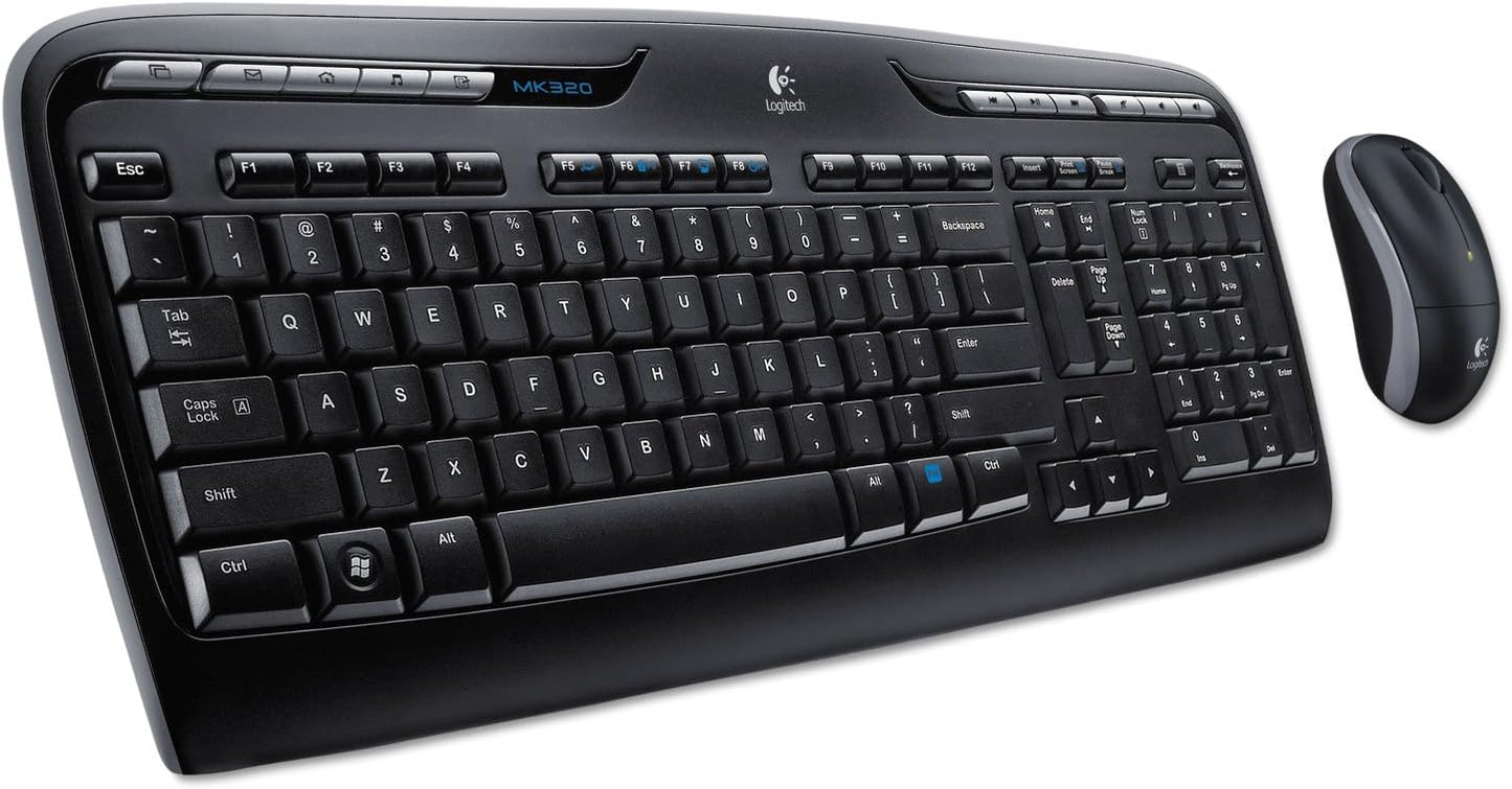 Logitech MK320 Wireless Desktop Set - Effortless Connectivity
