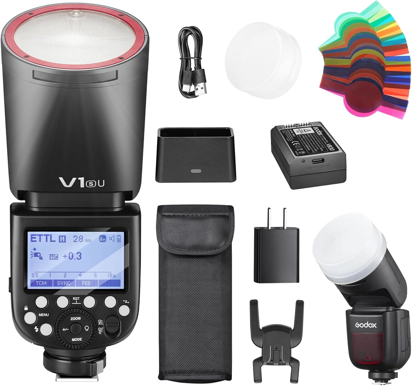 Godox V1S Round Head Flash for Sony TTL with Wireless Control
