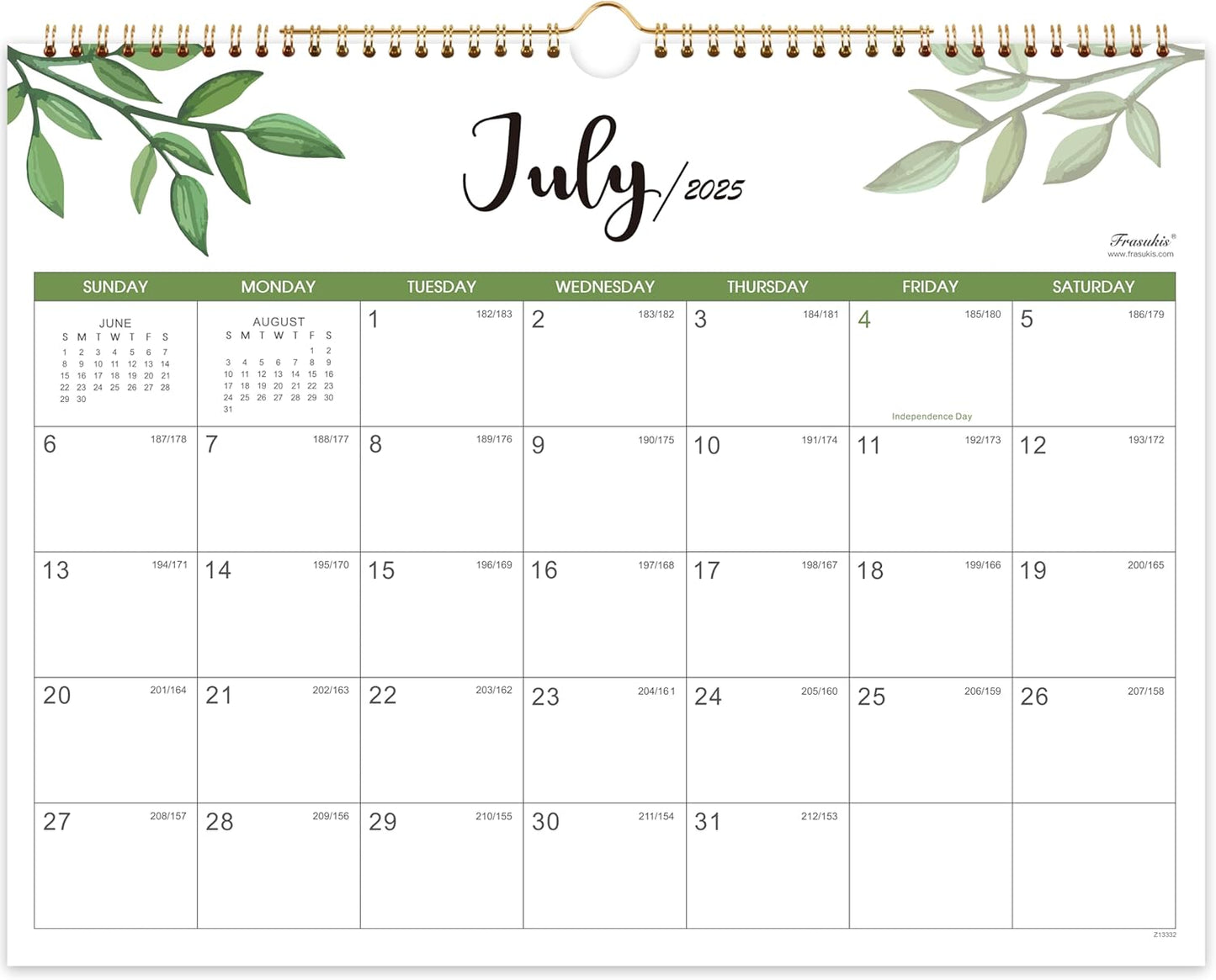Large Block 24-Month Wall Calendar 2025-2027