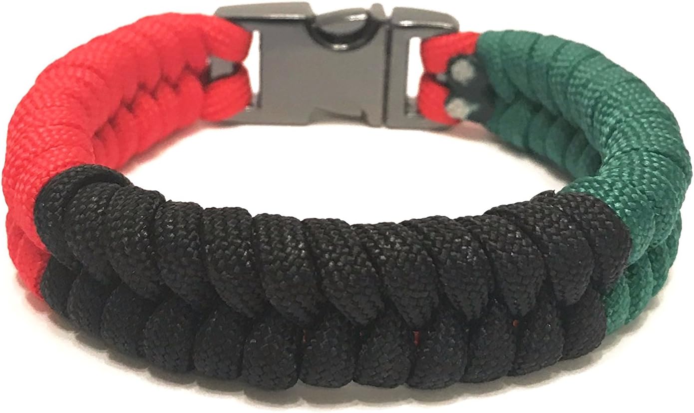 Tru550 African American Flag Paracord Bracelet - Strong & Stylish