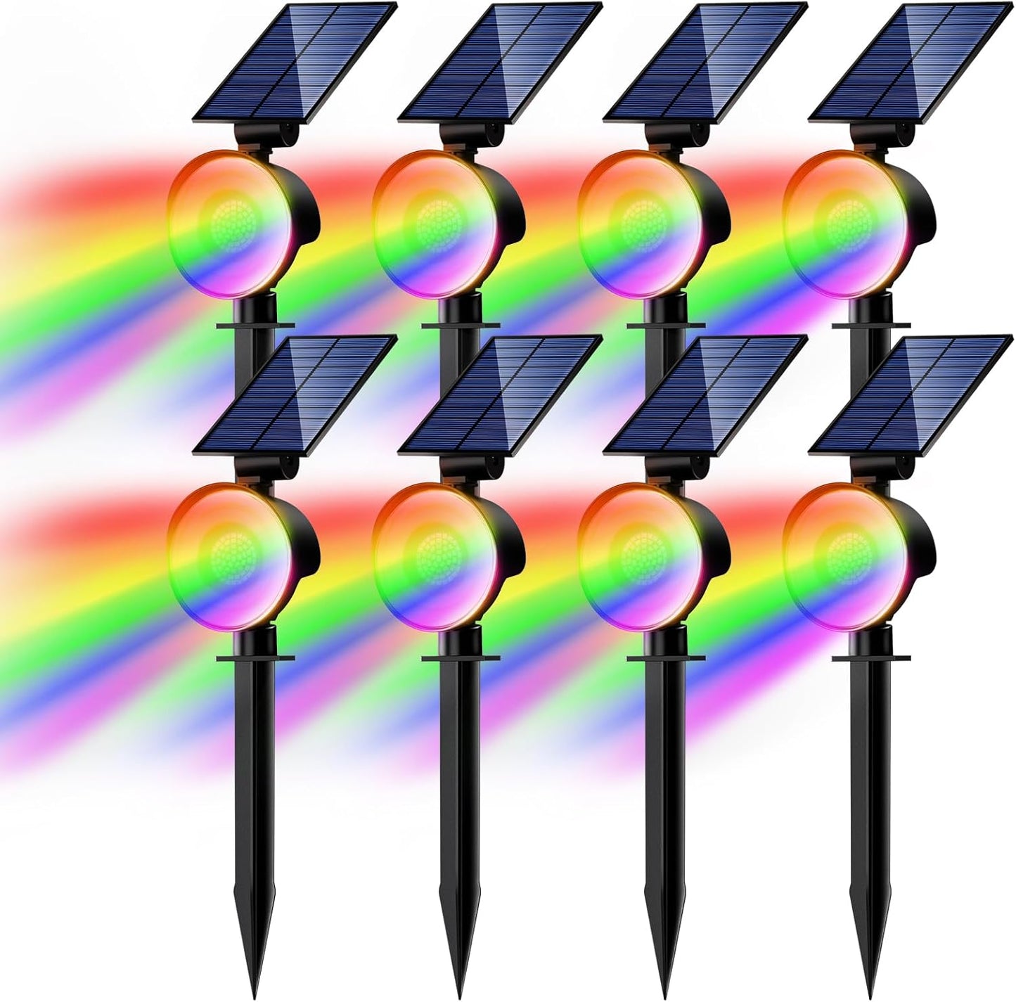 Solar Spot Lights Outdoor Waterproof for Yard Landscape Lighting