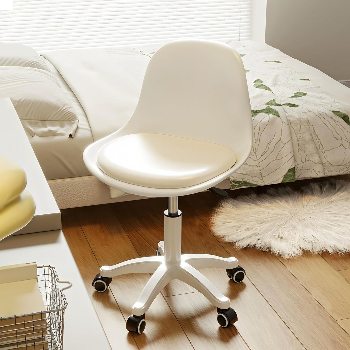Small Desk Chair with Soft Padded Cushion for Home Office Use